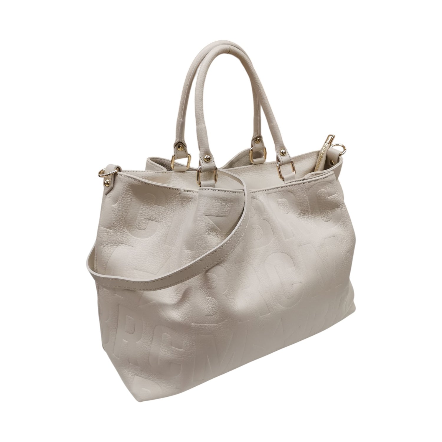 M Brc Borsa a Mano Donna Linea Macro Doll Avorio Logata