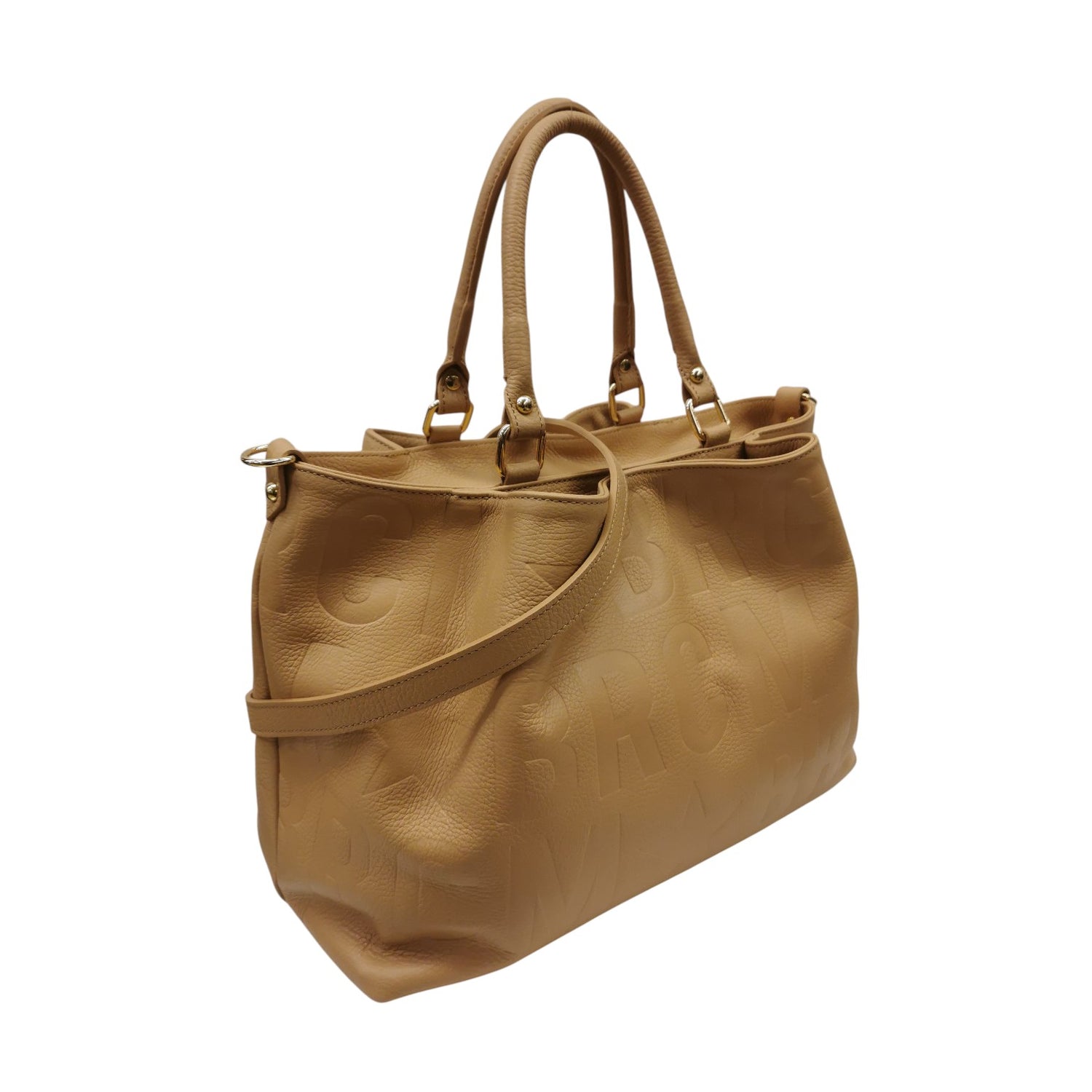 M Brc Borsa a Mano Donna Linea Macro Doll Cammello Logata