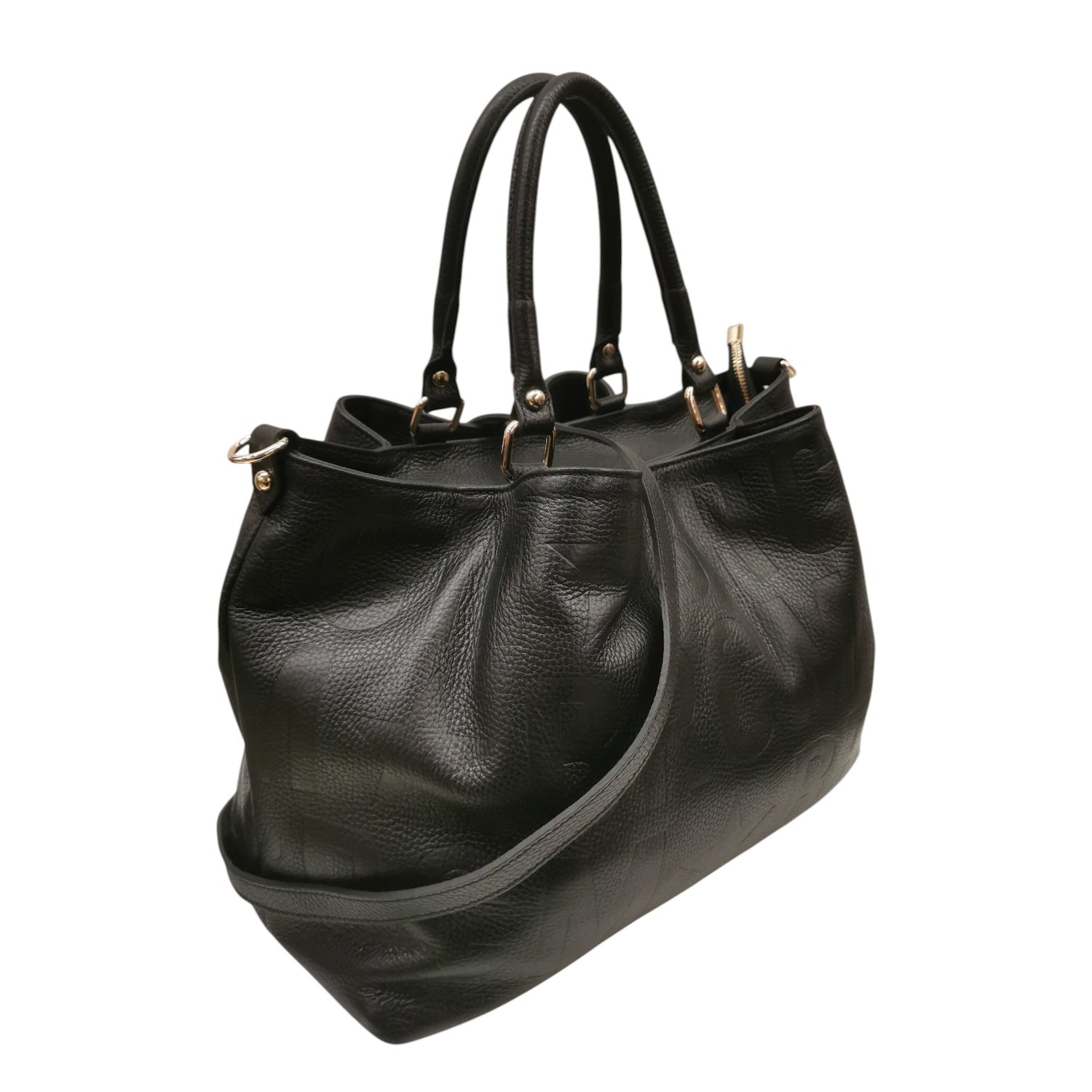 M Brc Borsa a Mano Donna Linea Macro Doll Nero Logata