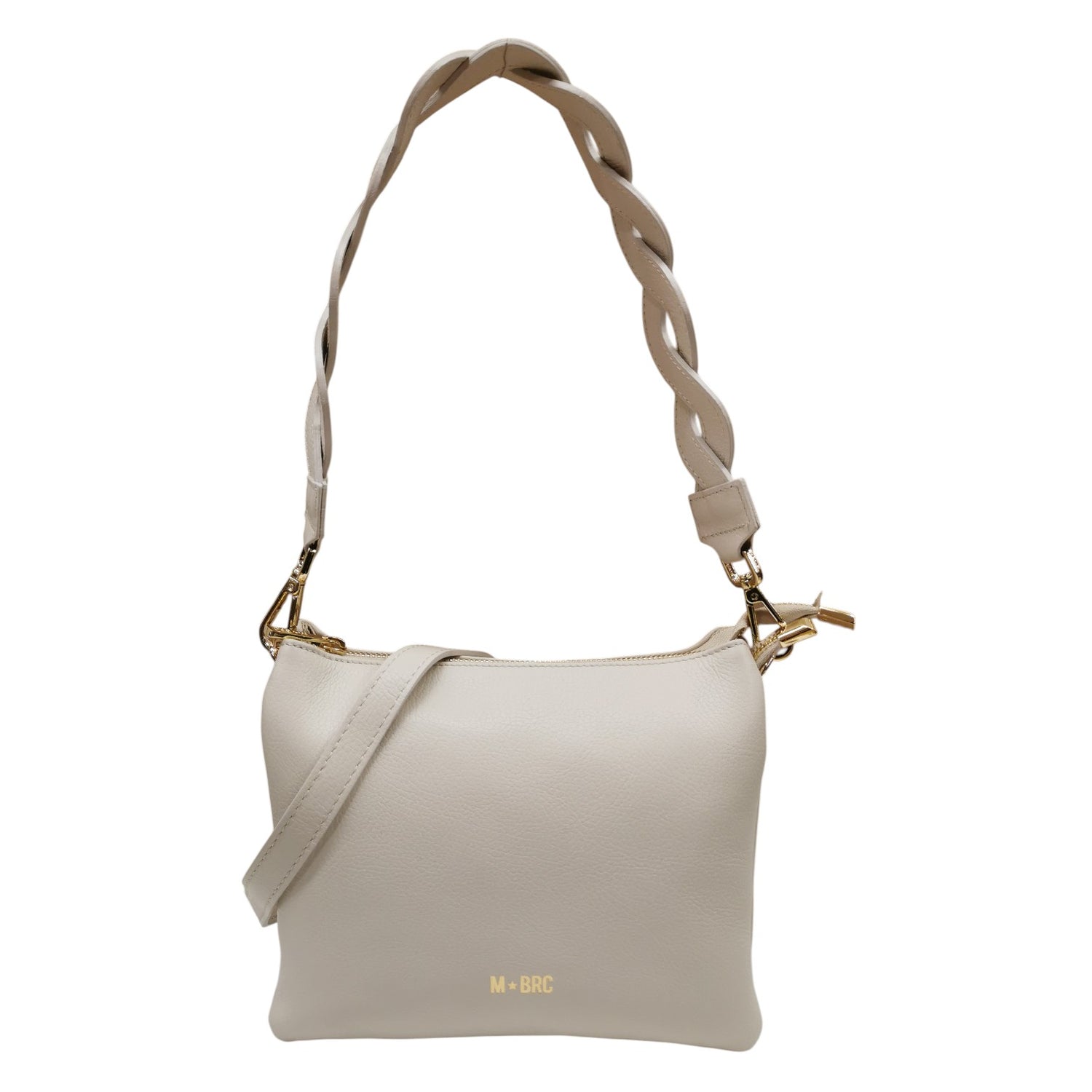 M Brc Borsa a Spalla Donna Linea Onda Avorio