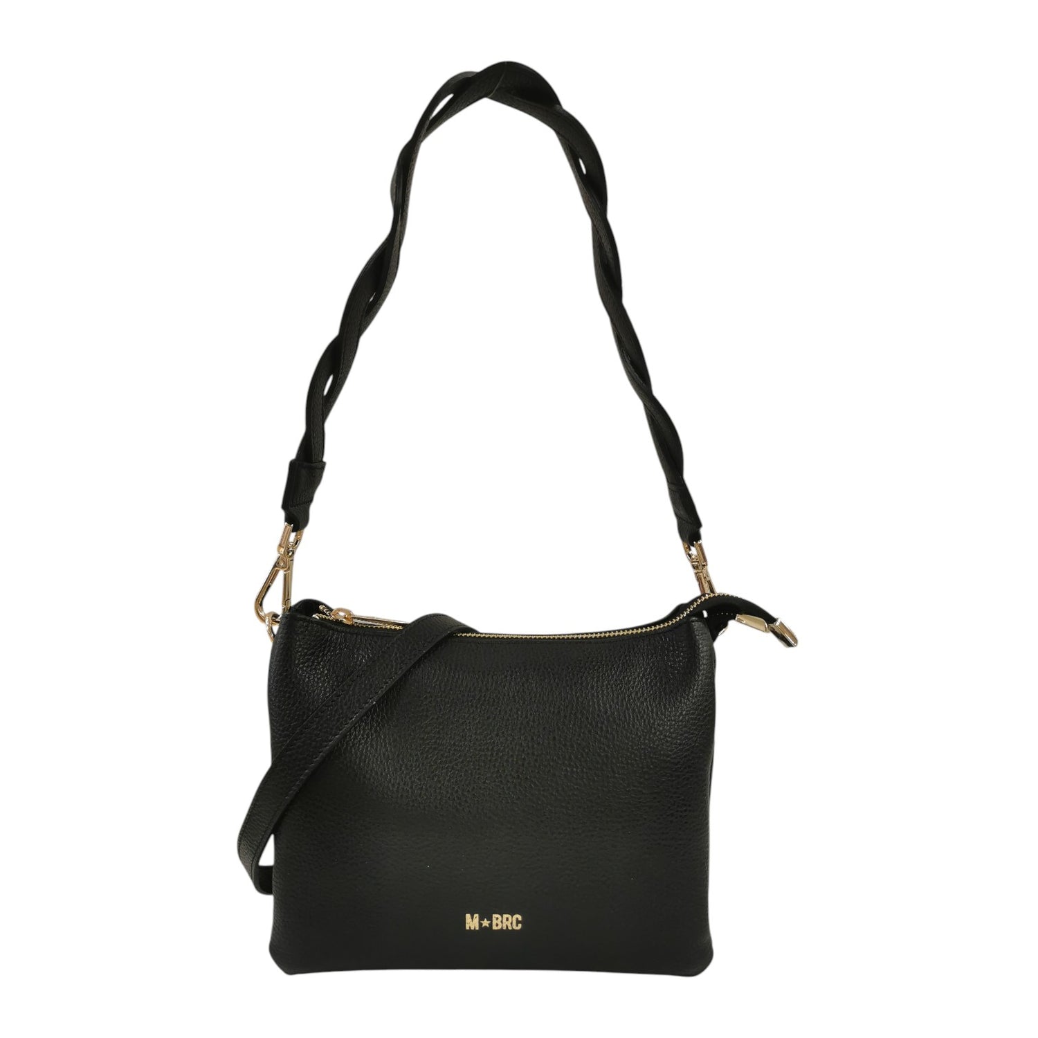 M Brc Borsa a Spalla Donna Linea Onda Nera