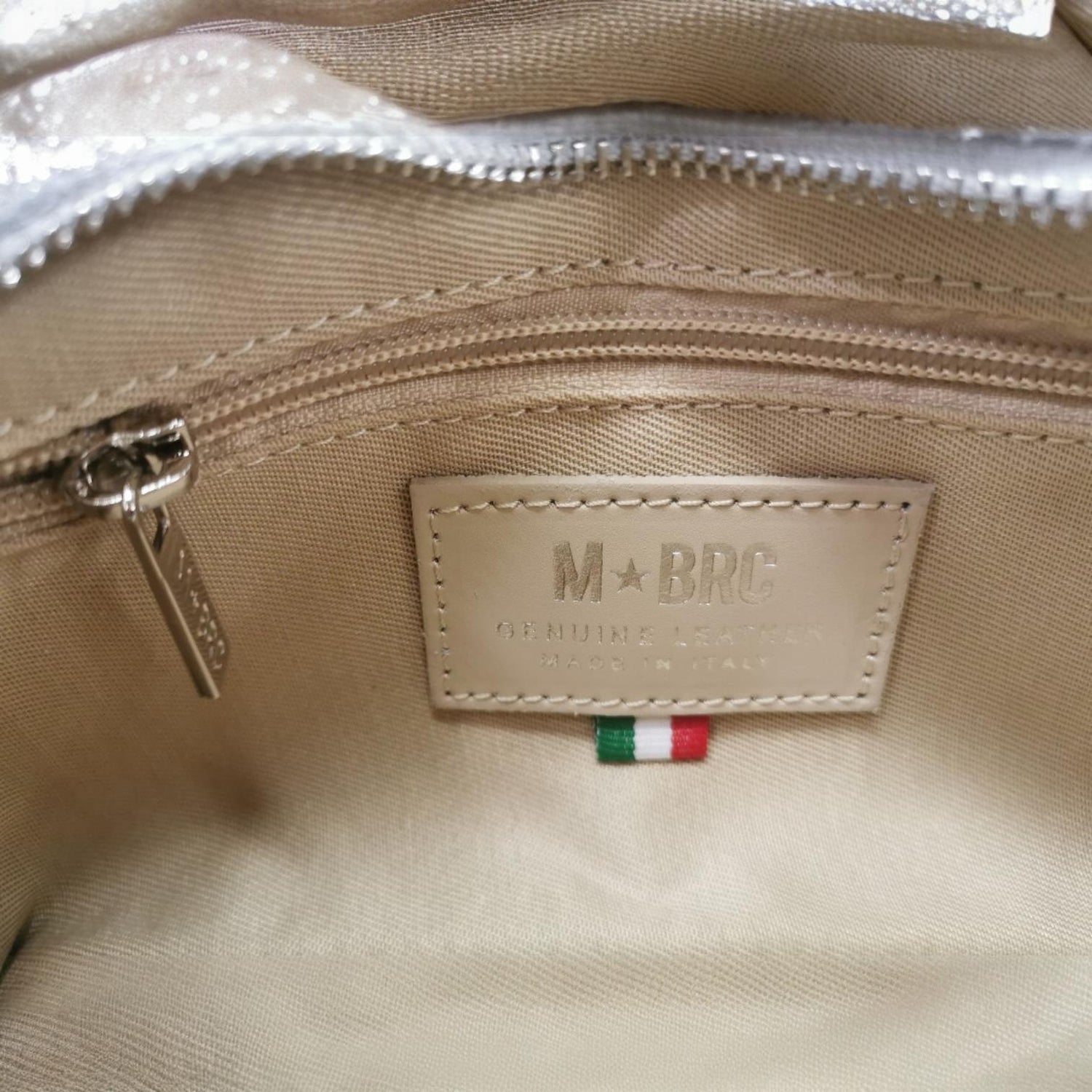 M Brc Pochette Donna Linea Strass Argento con Tracolla Gioiello