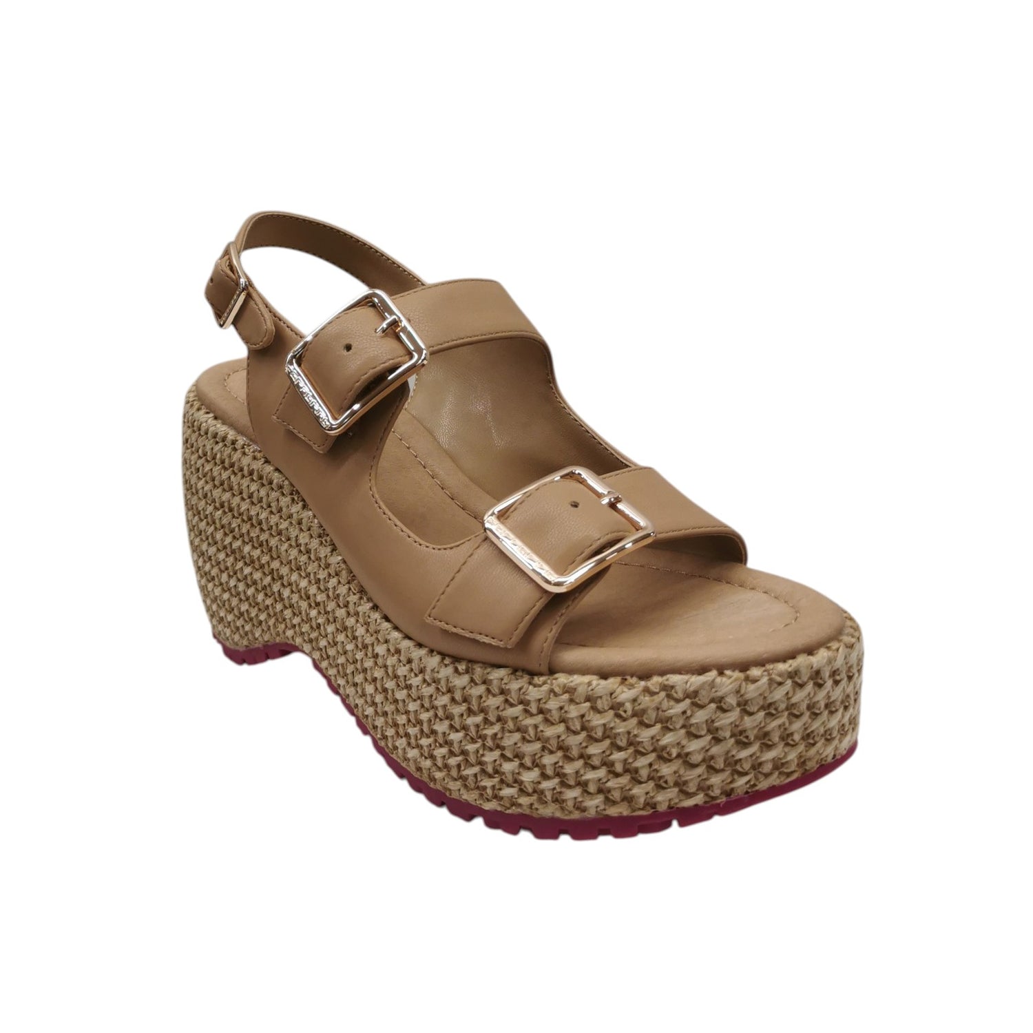 Fornarina Bubble Mila Sandalo Beige con Zeppa Alta 100mm