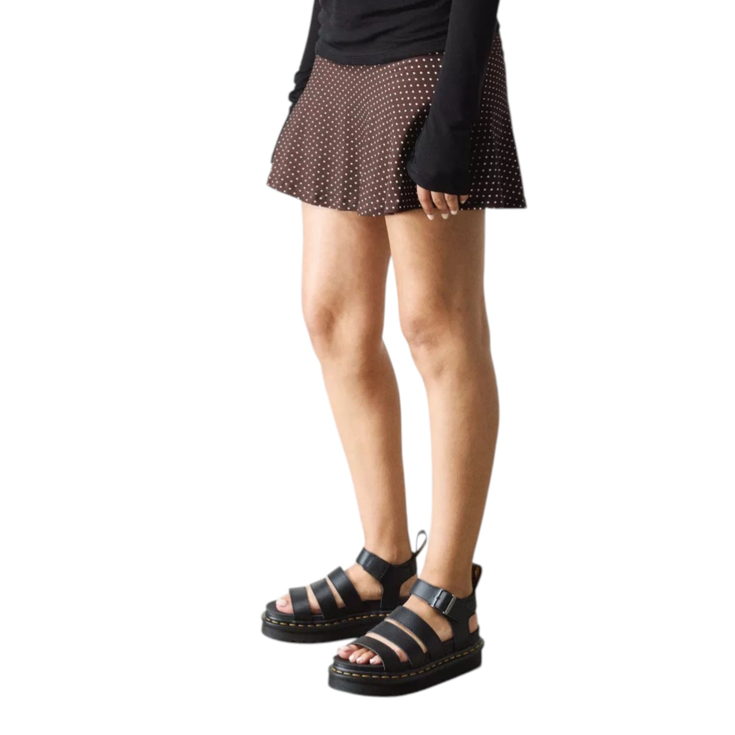Dr. Martens Blaire Sandalo Donna in Pelle Nera