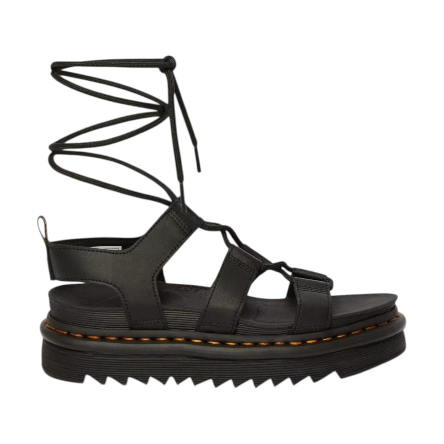 Dr. Martens Nartilla Sandalo Donna in Pelle Nera alla Schiava