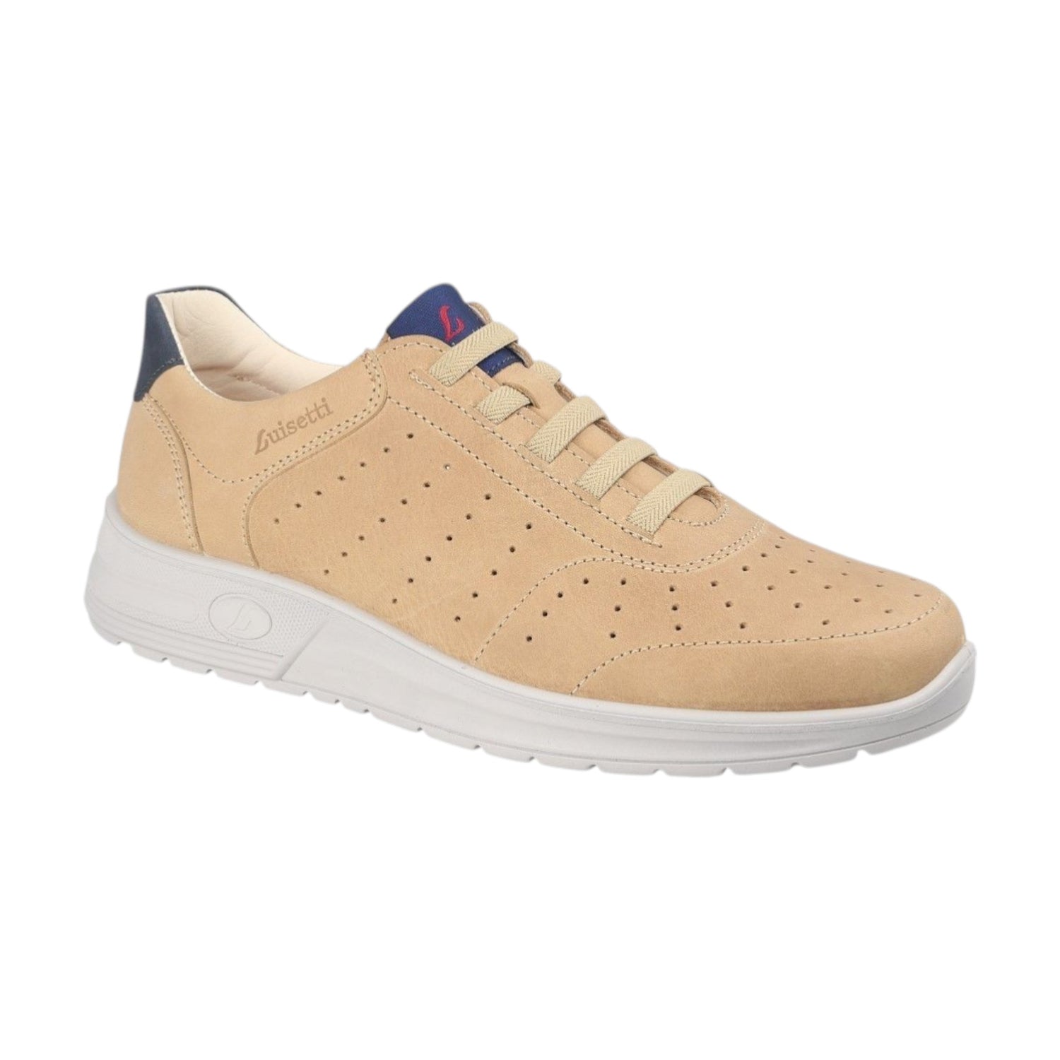 Luisetti Slip On Uomo in Nabuck Beige