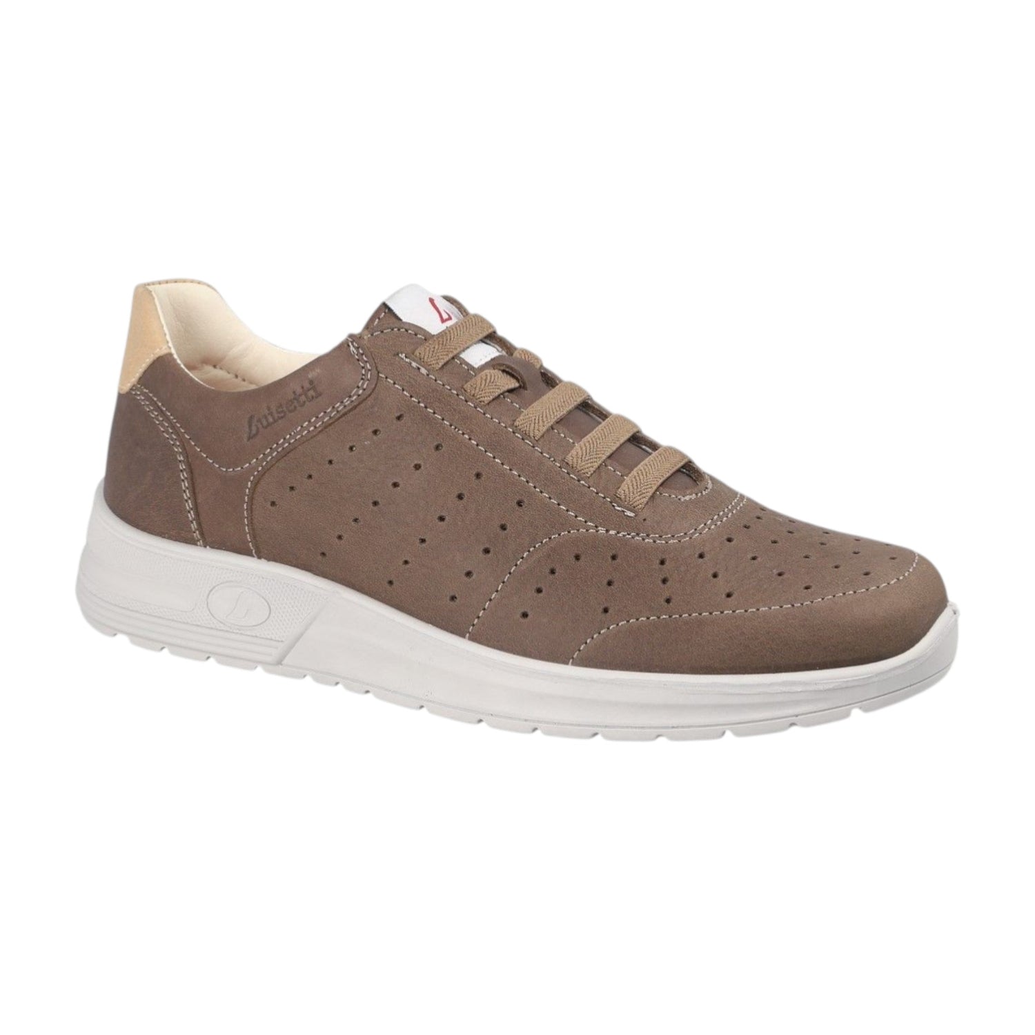 Luisetti Slip On Uomo in Nabuck Tortora
