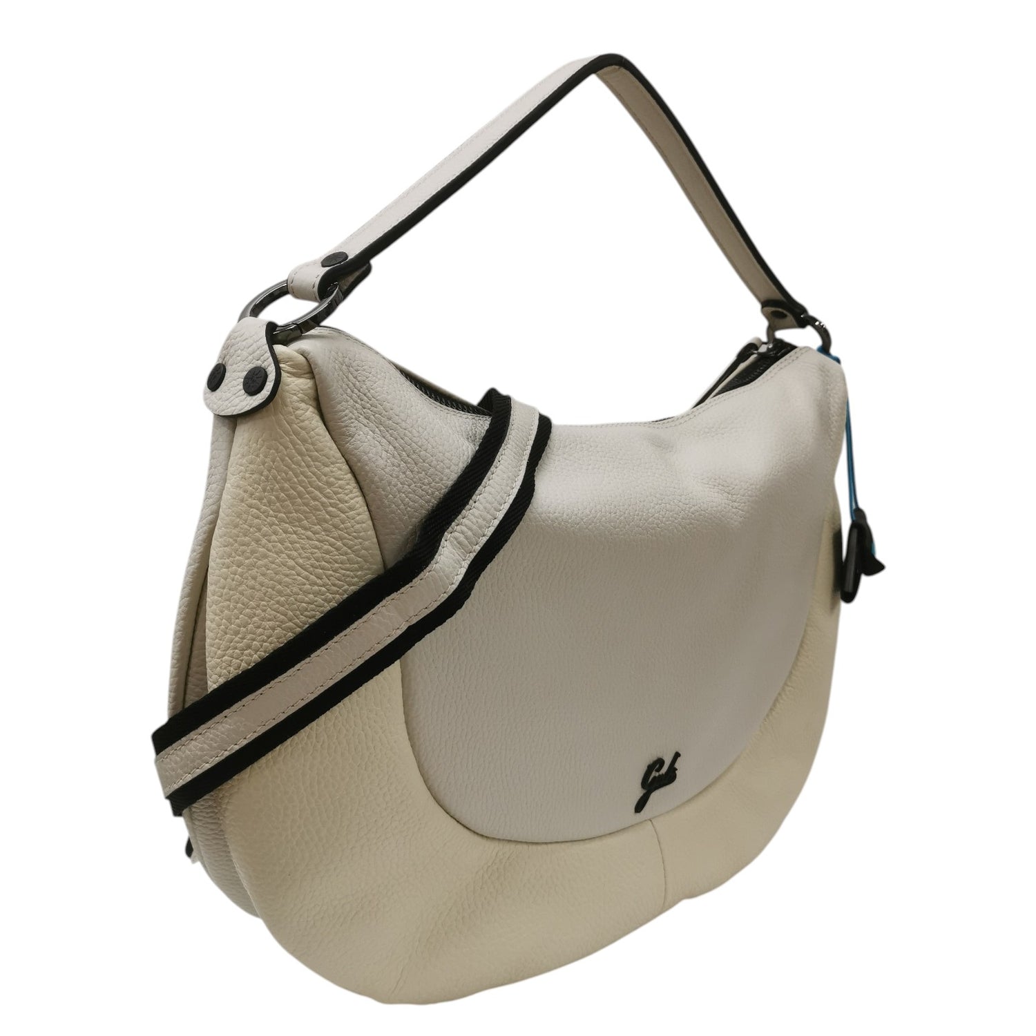 Gabs Borsa a Spalla Donna in Pelle Lino Panna Marty Taglia L