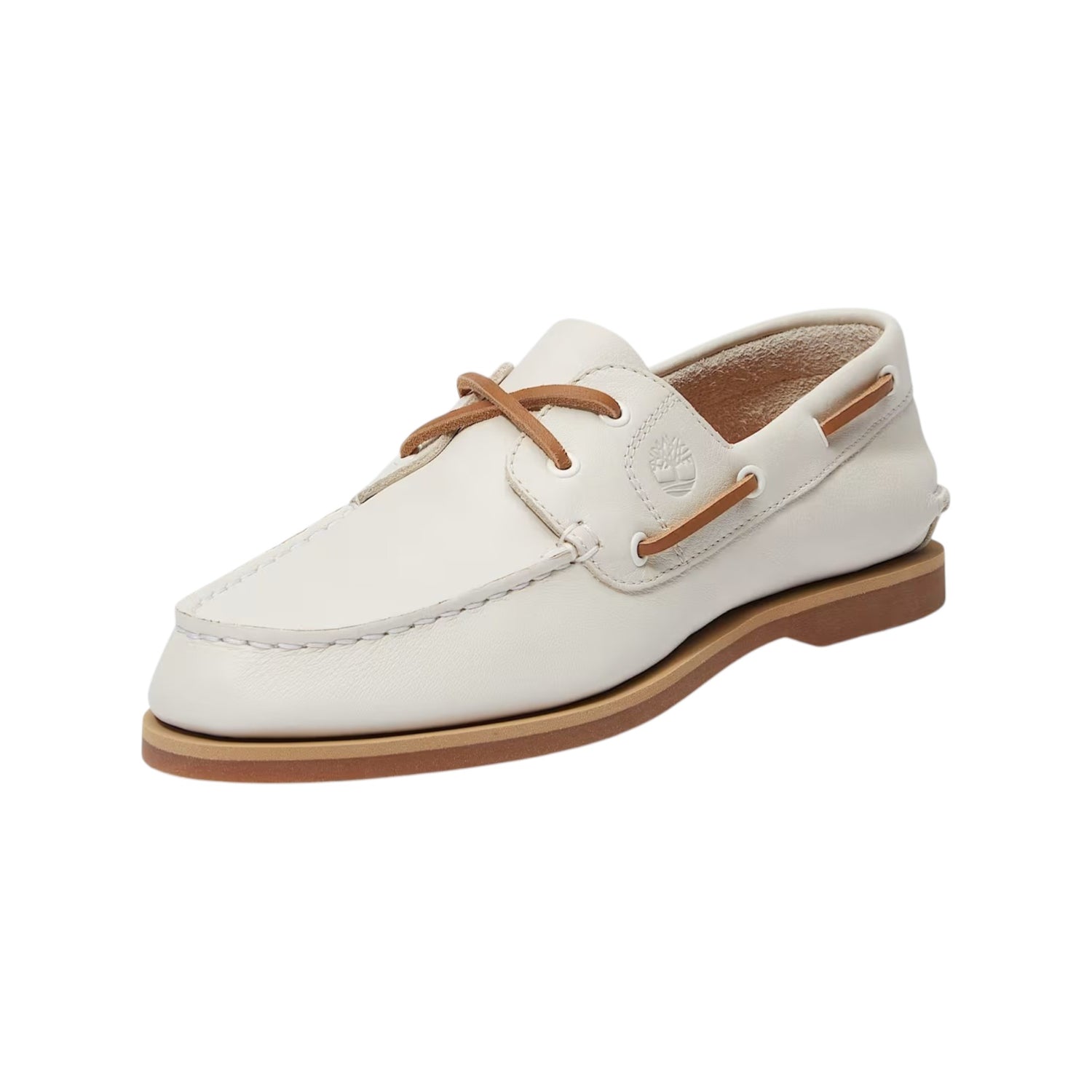 Timberland Scarpa da Barca Donna in Pelle Gesso