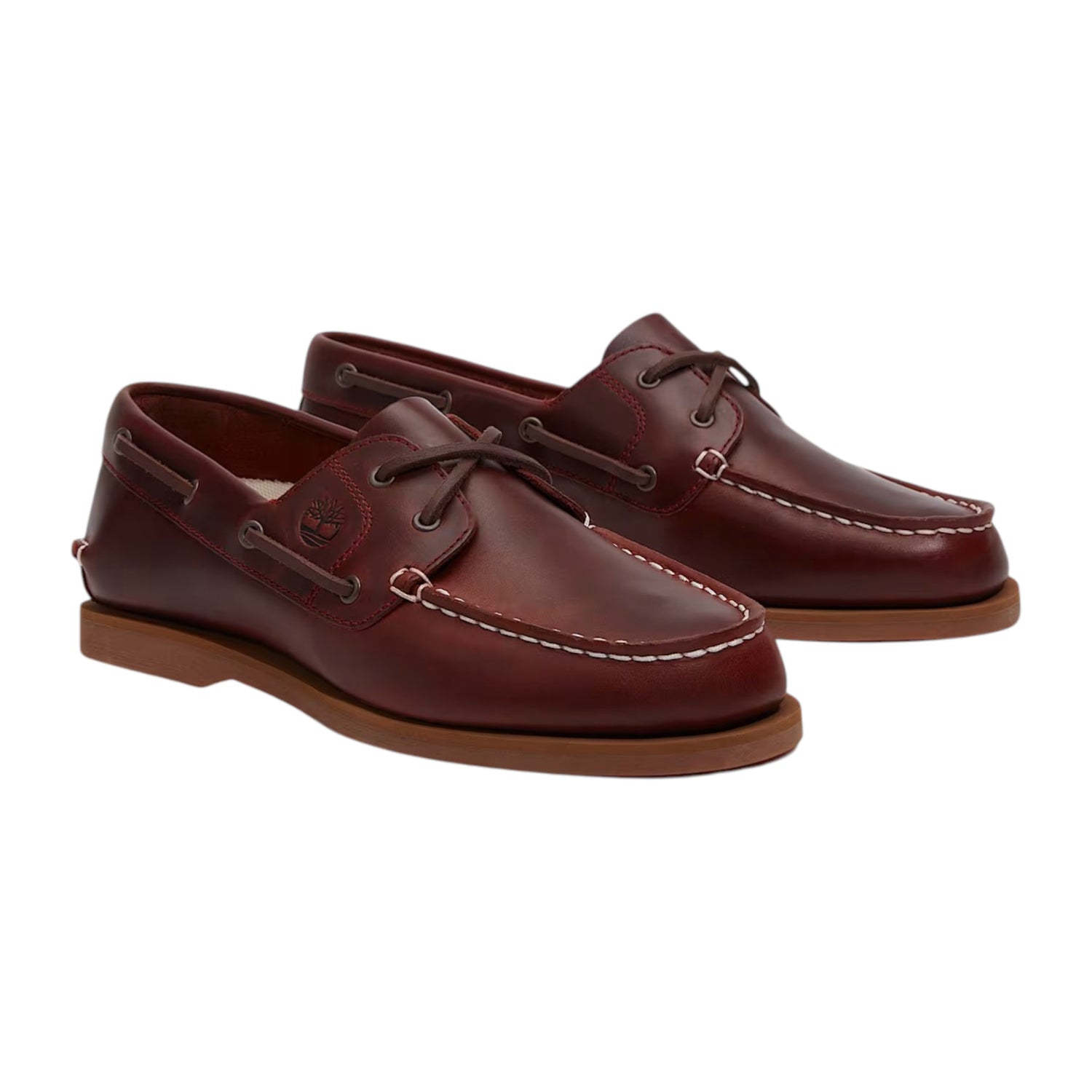 Timberland Scarpa da Barca Donna in Pelle Bordeaux