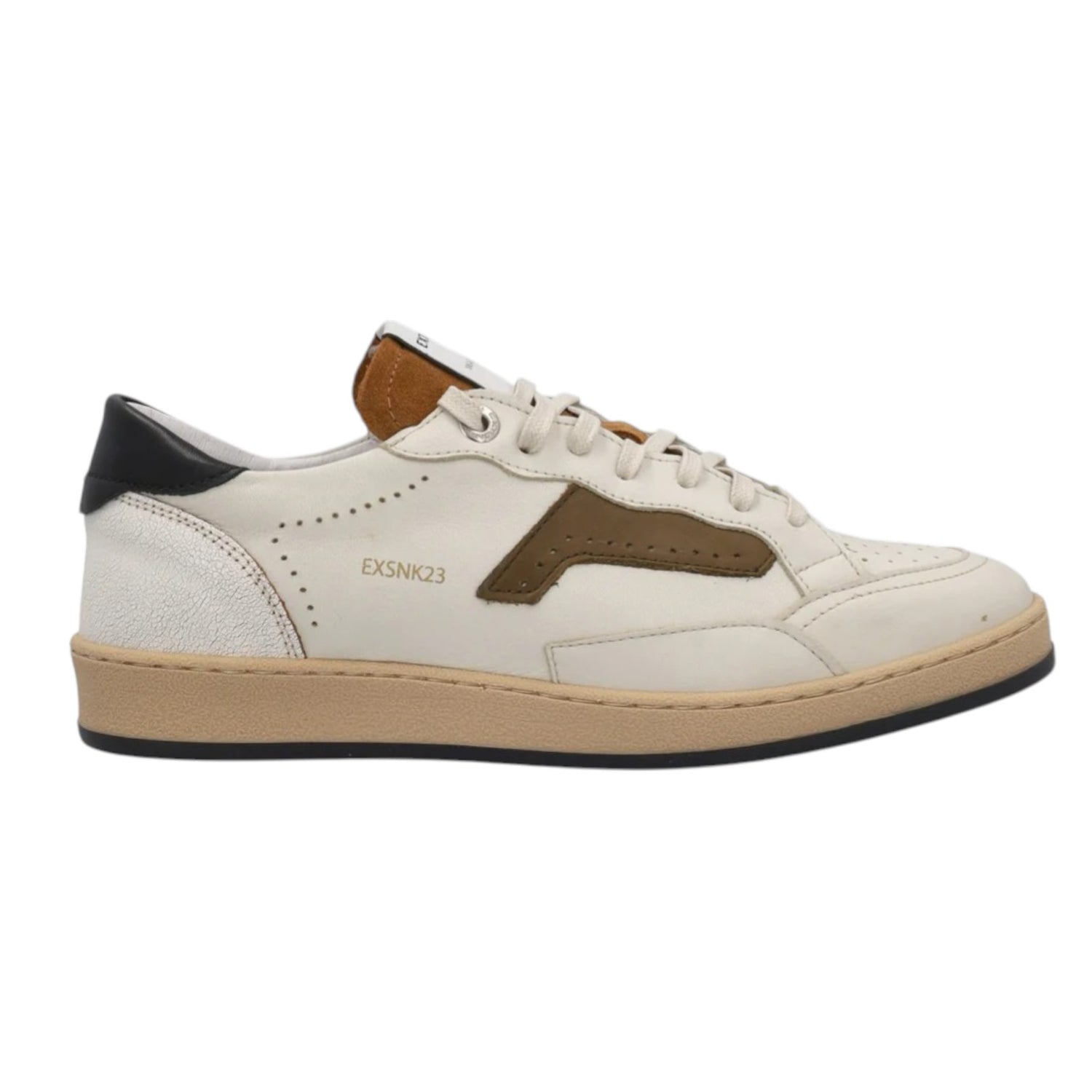 Exton Sneakers Uomo in Pelle Latte
