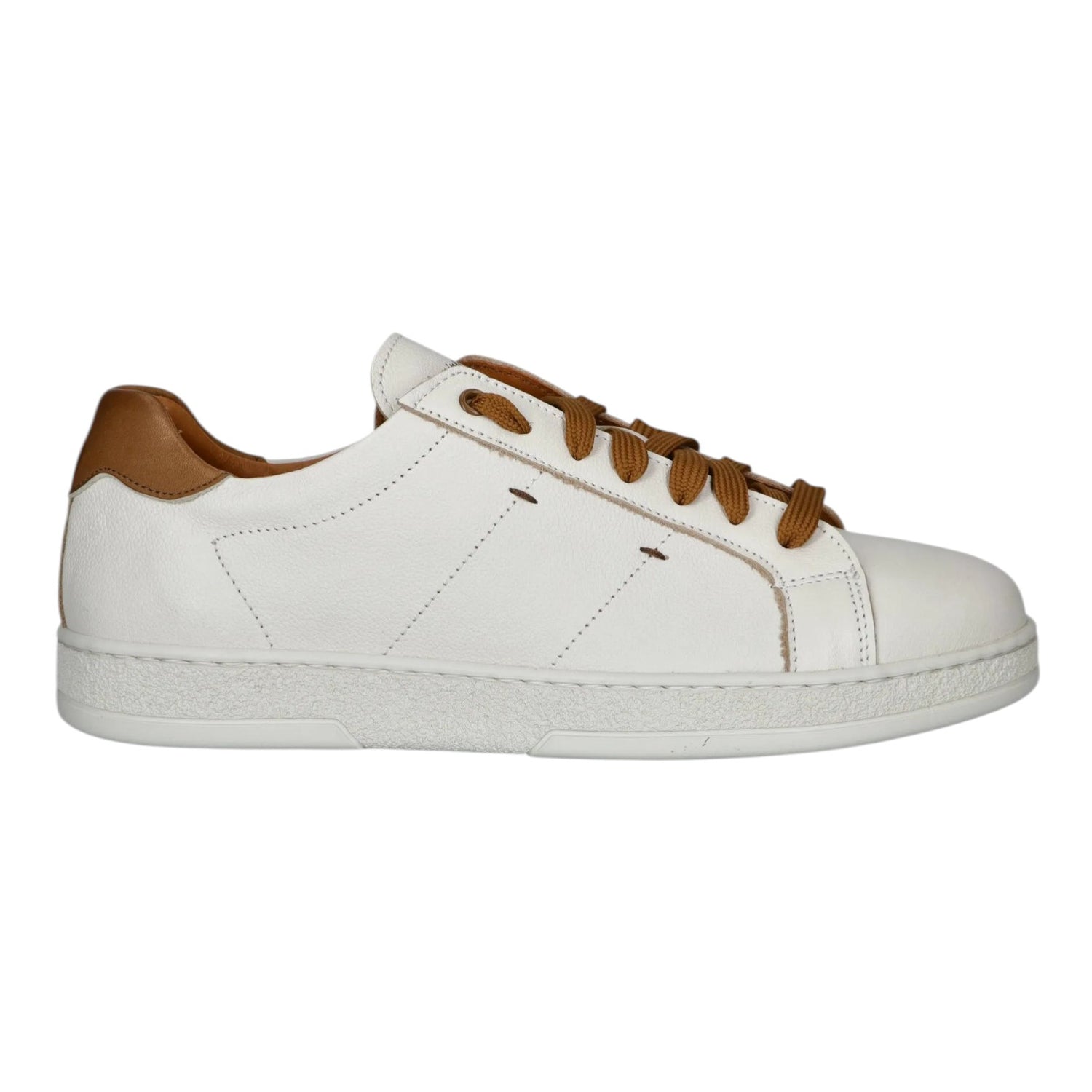 Exton Sneakers Uomo in Pelle Bianco Cuoio