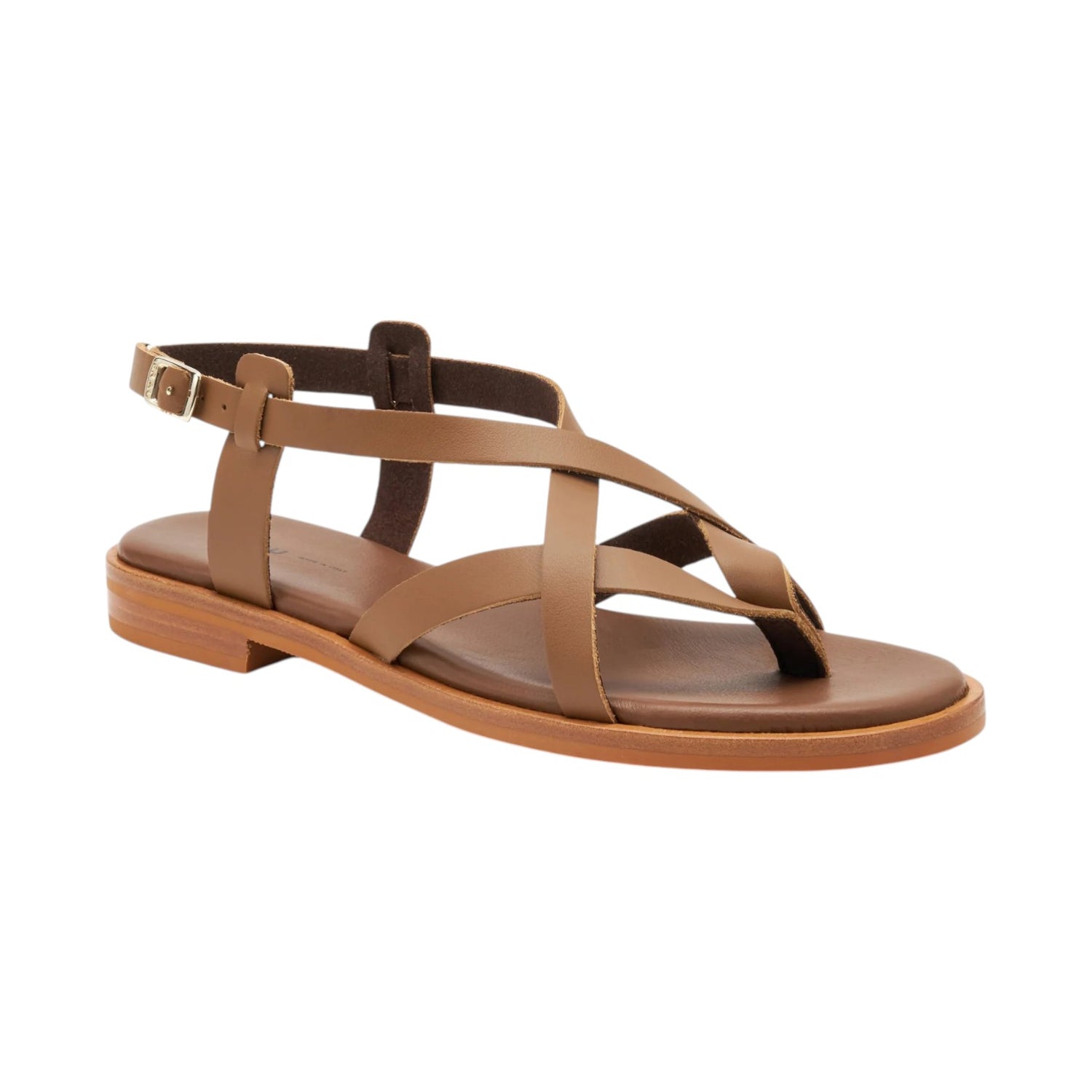 Frau Infradito Donna Basso in Pelle Cuoio