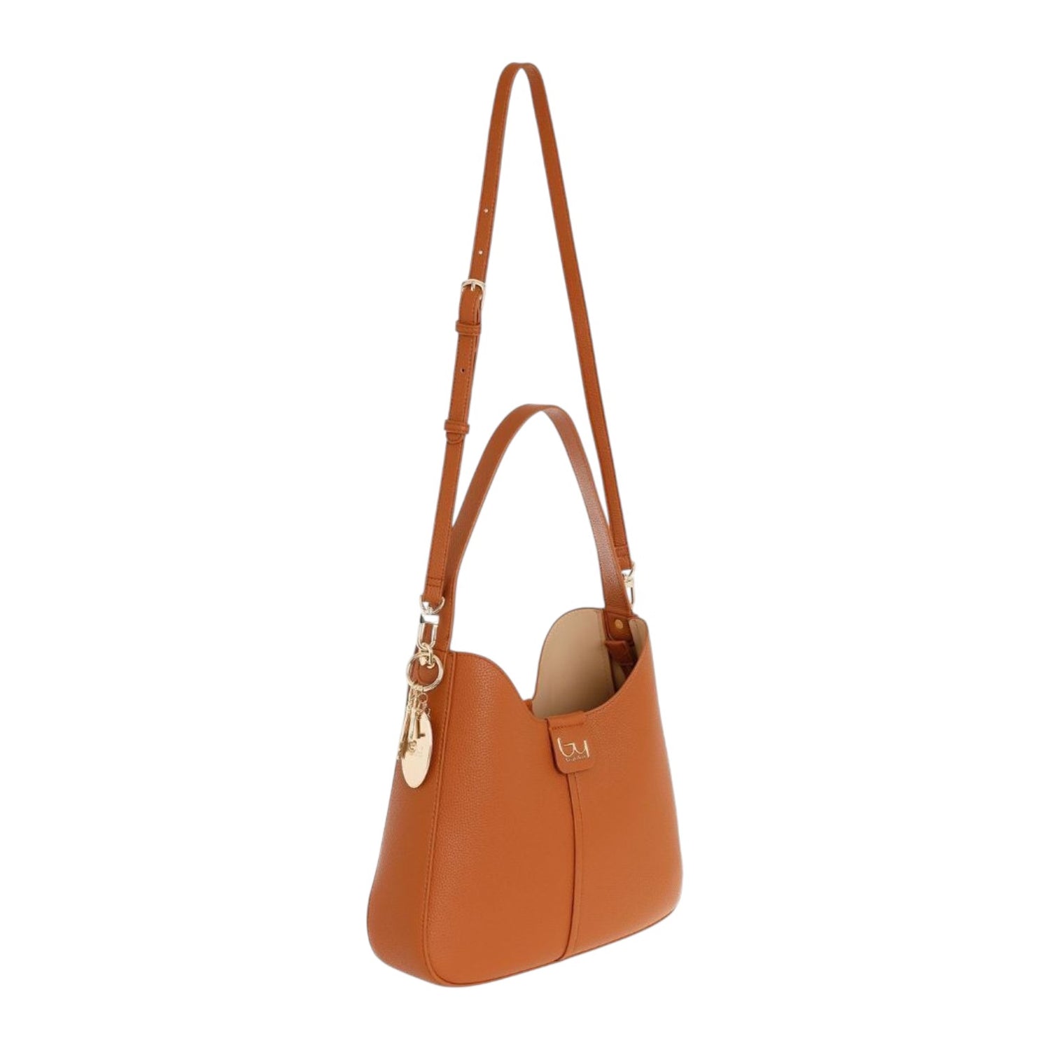 By Byblos Borsa a Spalla Donna Cuoio con Tracolla e Tre Scomparti