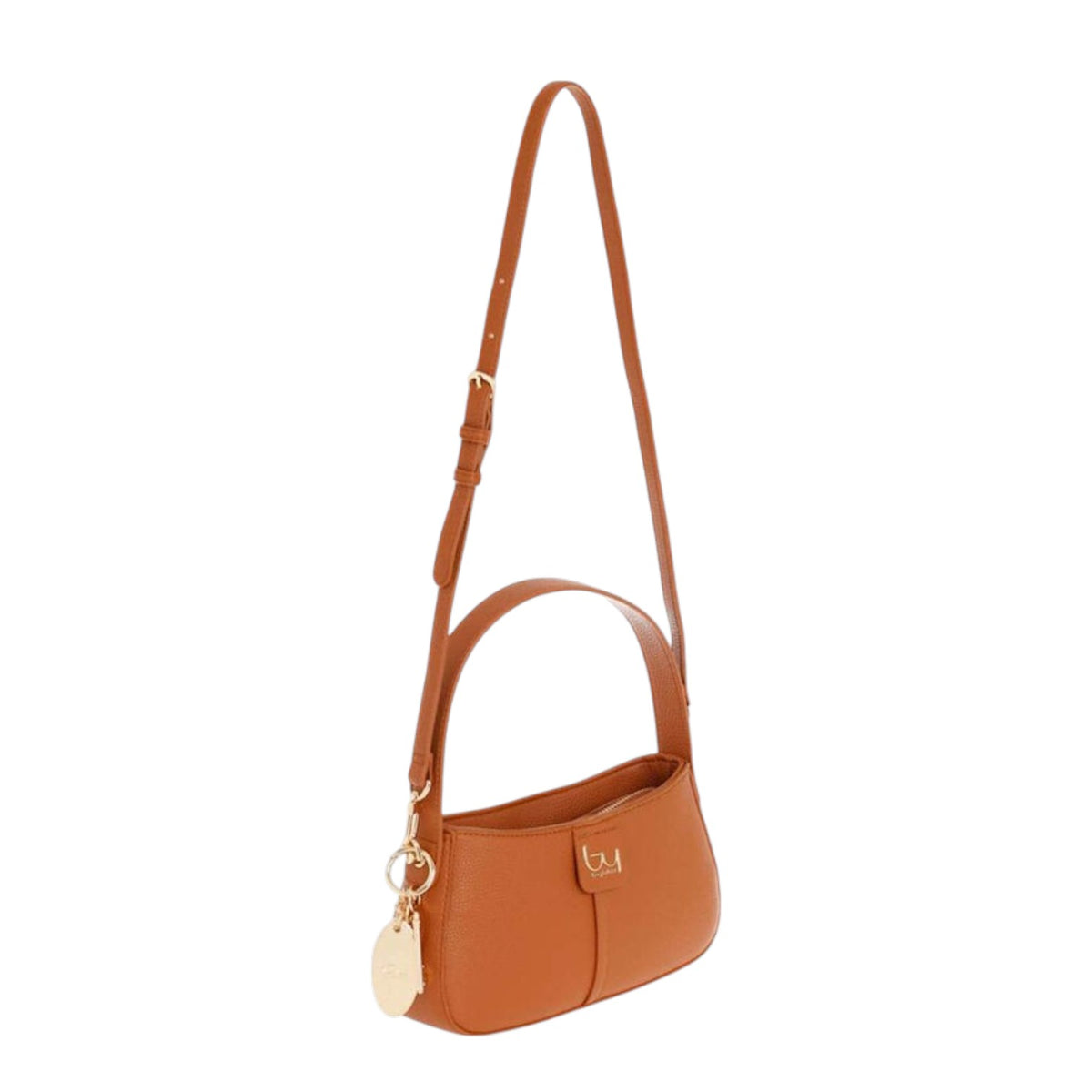 By Byblos Borsa a Spalla Piccola Donna in Ecopelle Martellata Cuoio