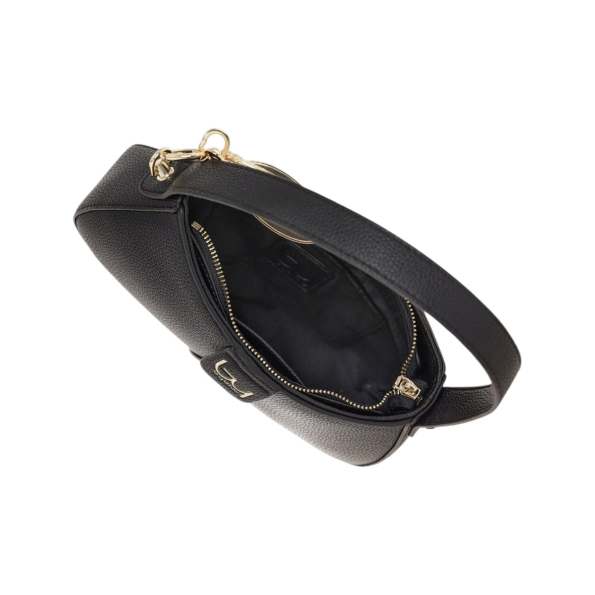 By Byblos Borsa a Spalla Piccola Donna in Ecopelle Martellata Nera