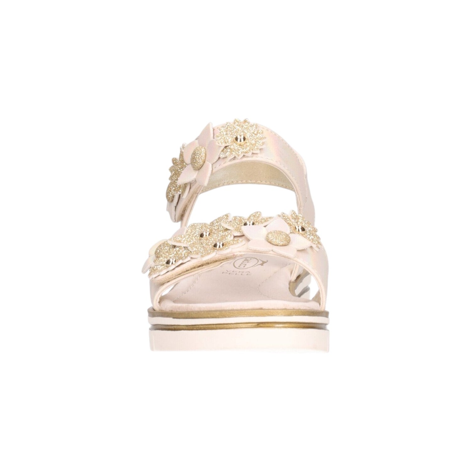 Balducci Sport Sandalo Bambina in Ecopelle Cipria con Glitter Oro