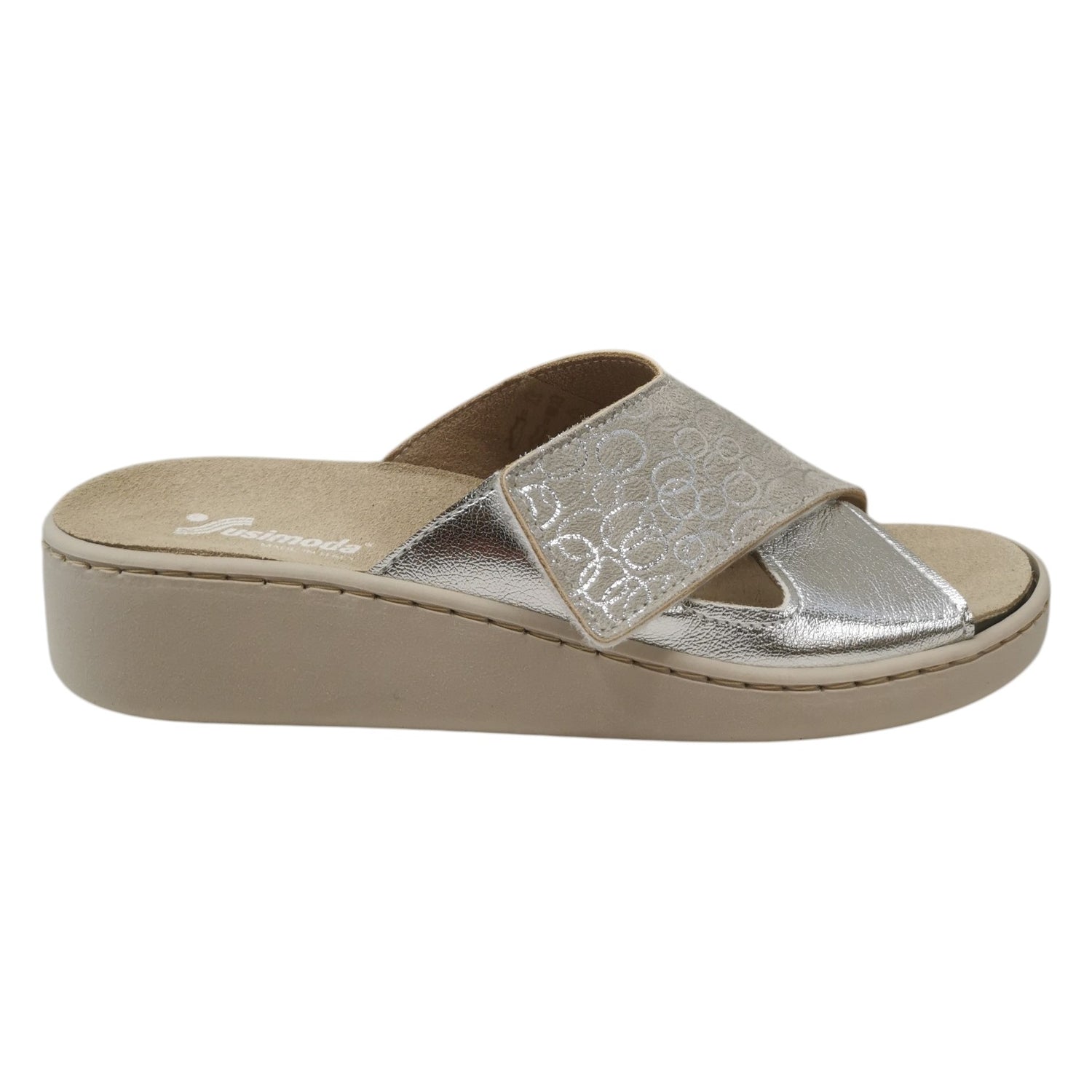 Susimoda Ciabatta Donna Argento con Strappo