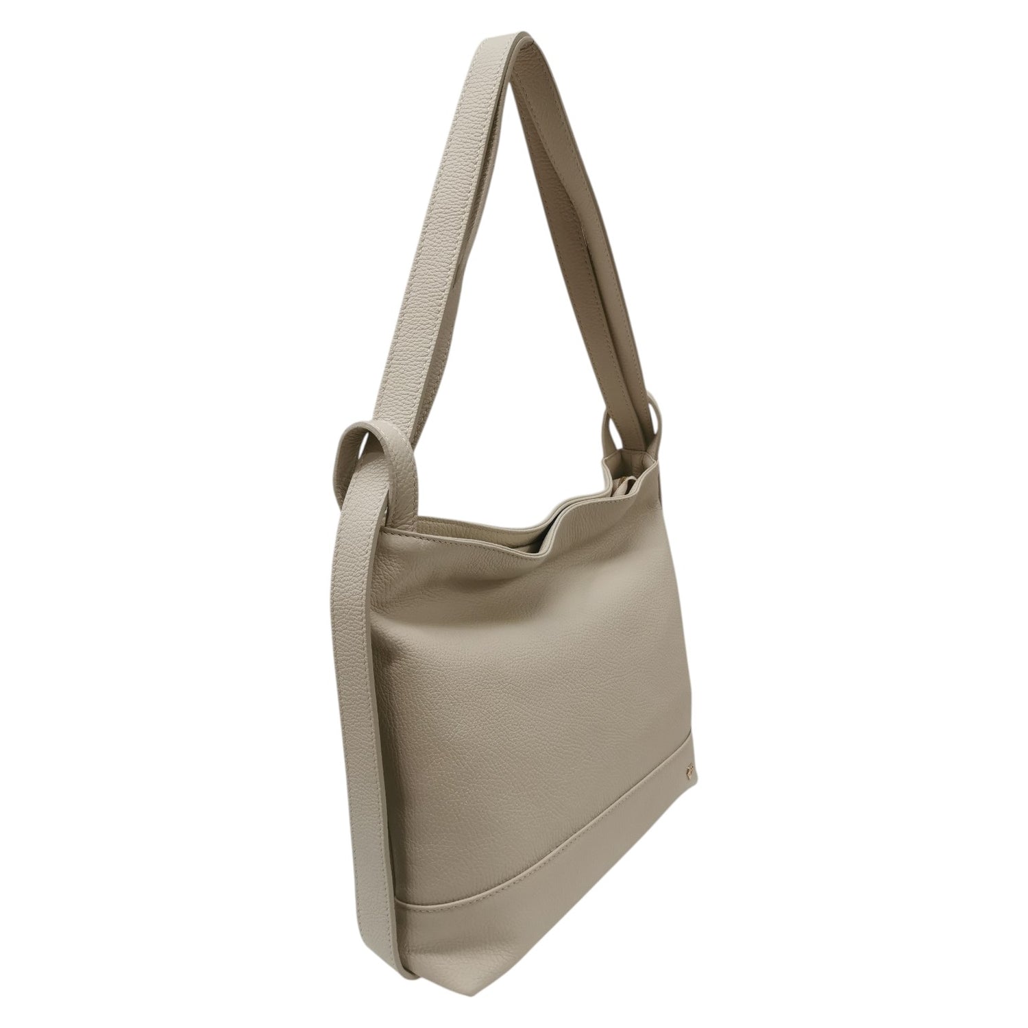 Caleidos Hobo/Zaino Donna in Pelle Beige con Tasca Esterna