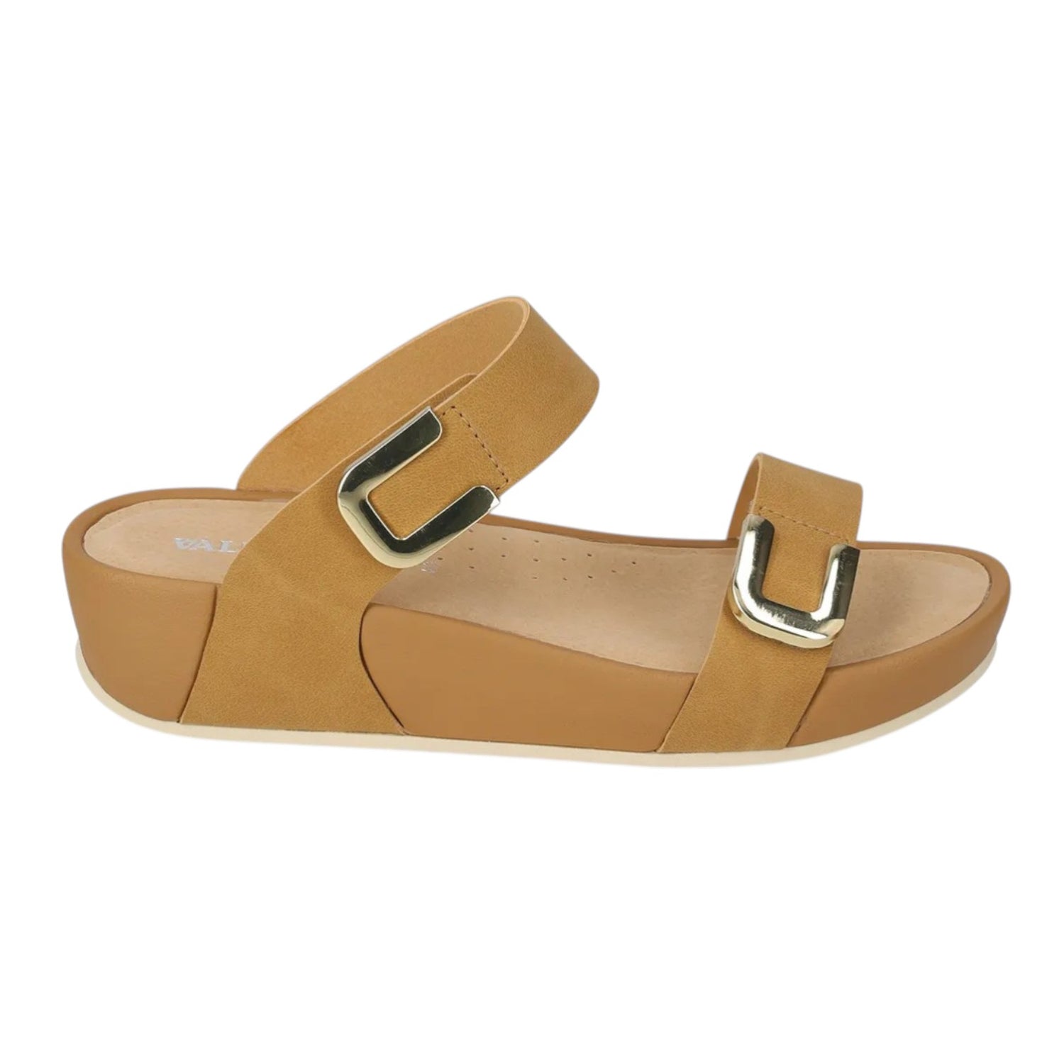 Valleverde Ciabatta Donna Cuoio con Zeppa