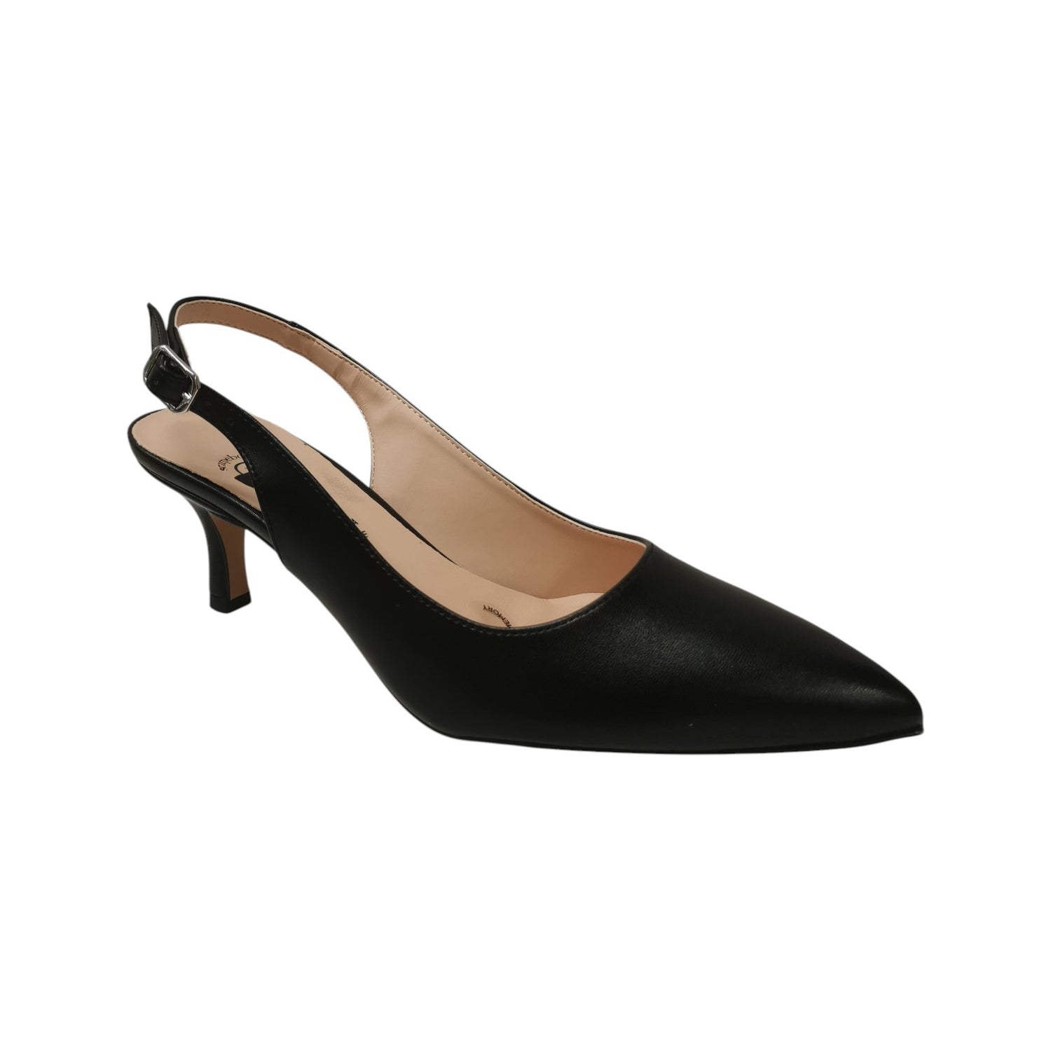 Scarpeborseonline Chanelle Donna in Ecopelle Nera con Tacco Alto 65mm