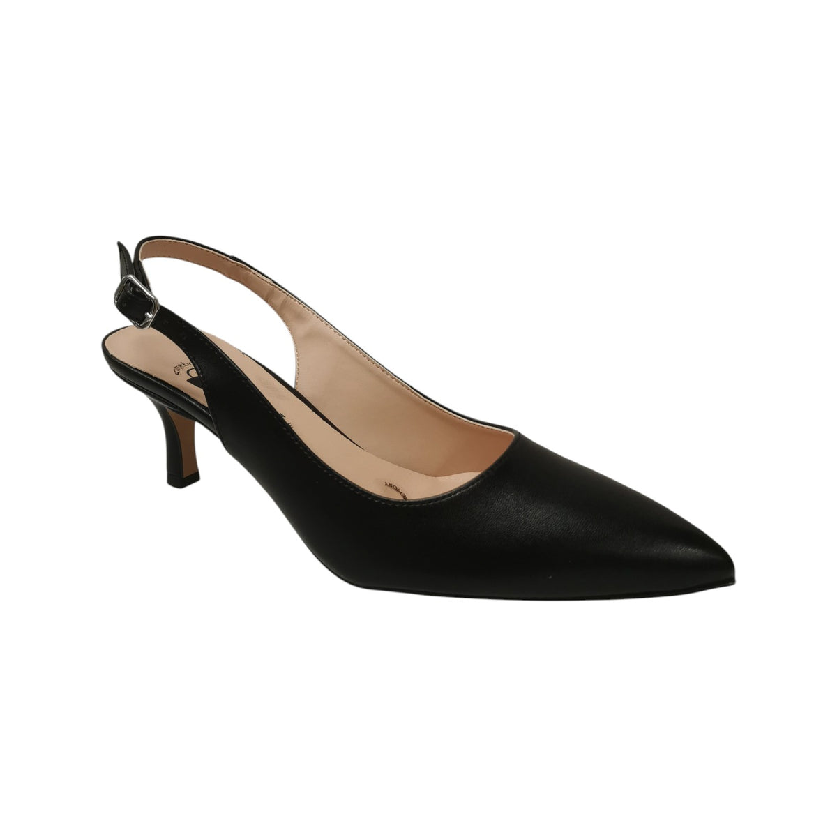 Scarpeborseonline Chanelle Donna in Ecopelle Nera con Tacco Alto 65mm