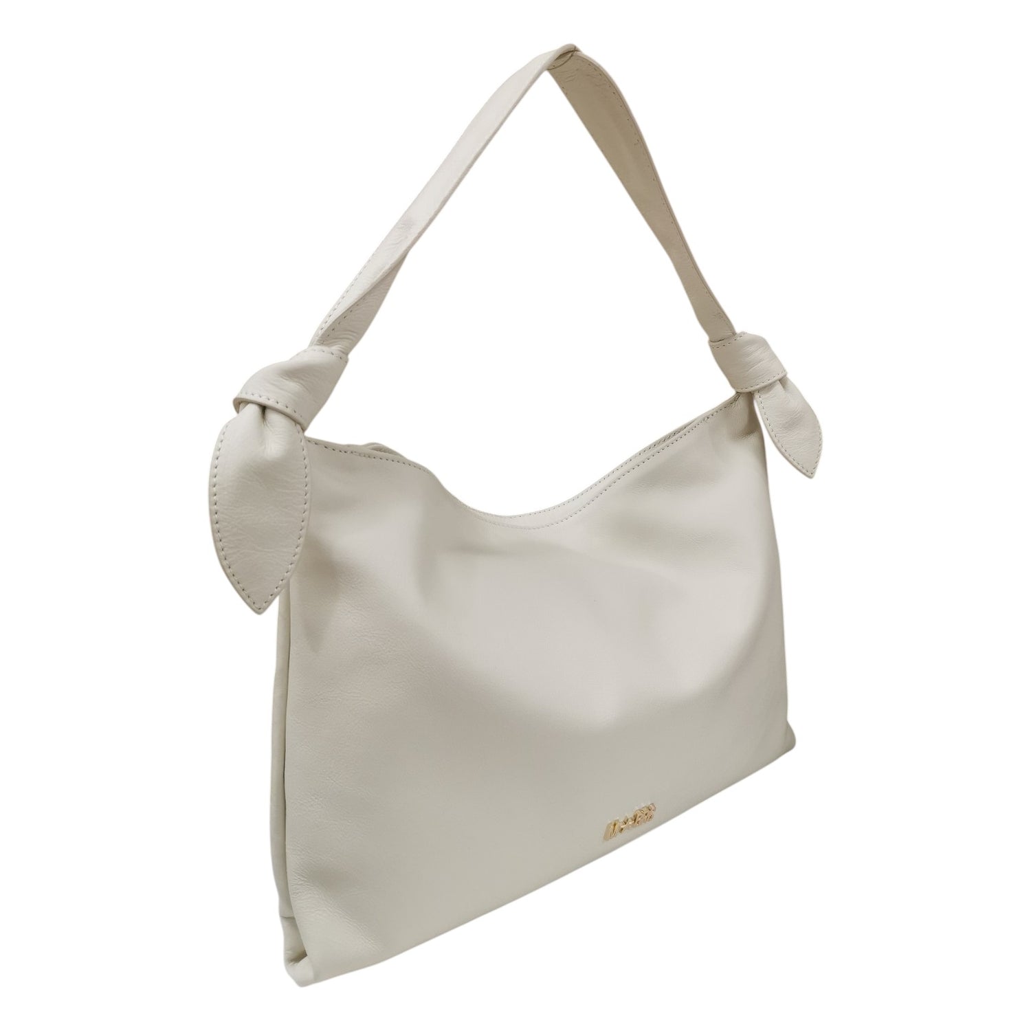 M Brc Borsa a Spalla Donna Linea Petali in Pelle Panna con Unico Manico