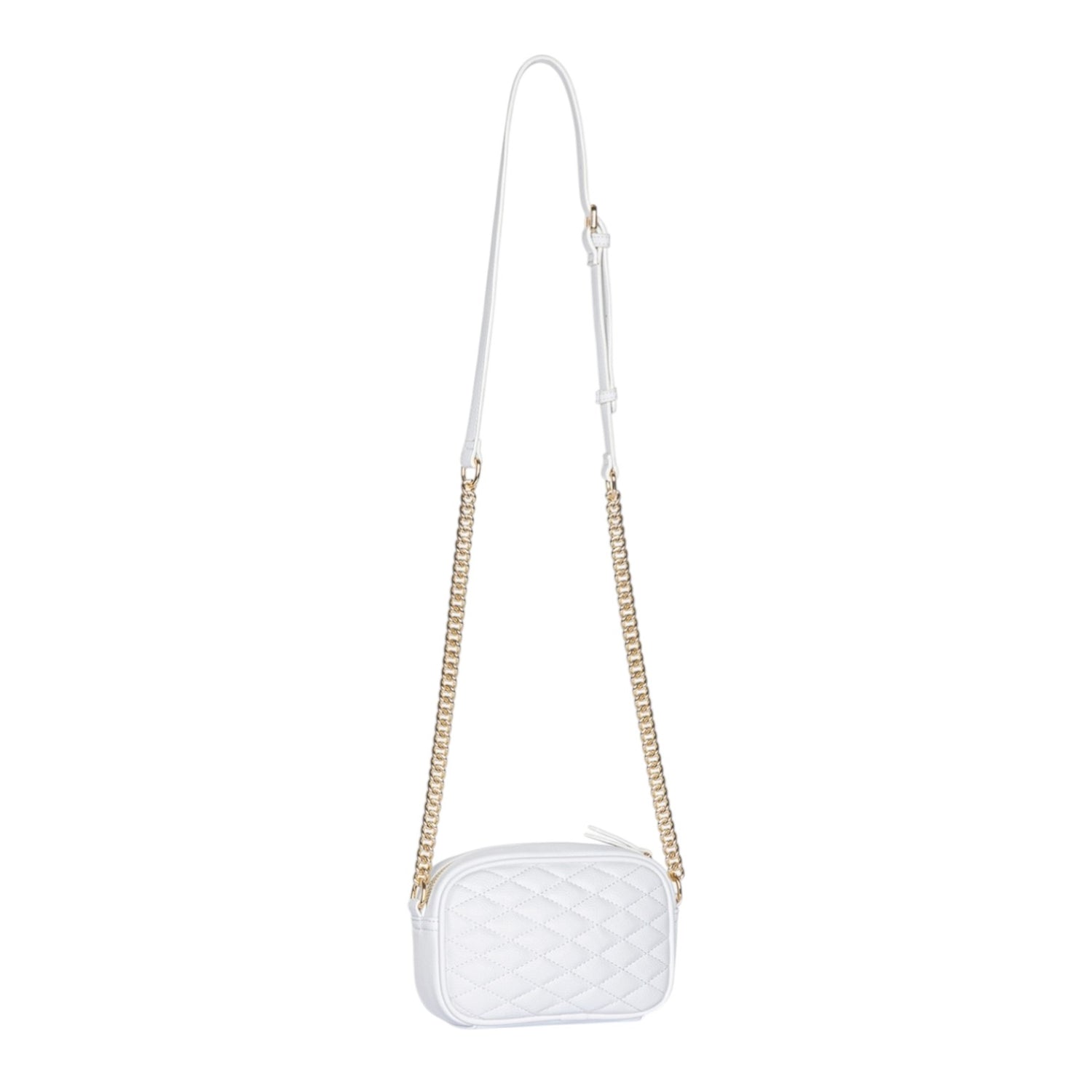 Gaelle Mini Camera Bag Donna Metal Logo Bianca