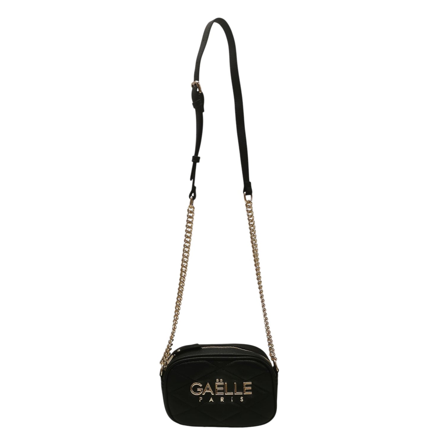 Gaelle Mini Camera Bag Donna Metal Logo Nera