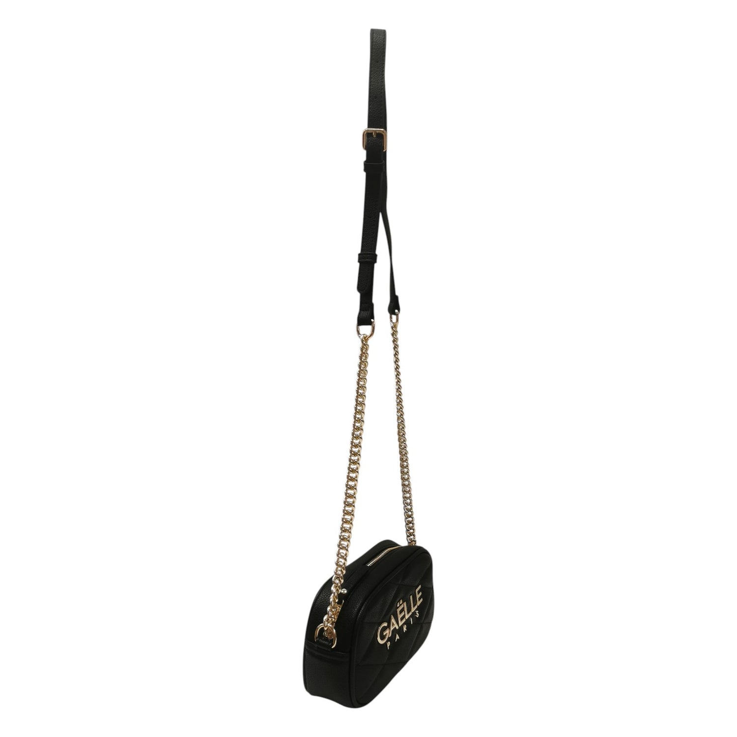 Gaelle Mini Camera Bag Donna Metal Logo Nera