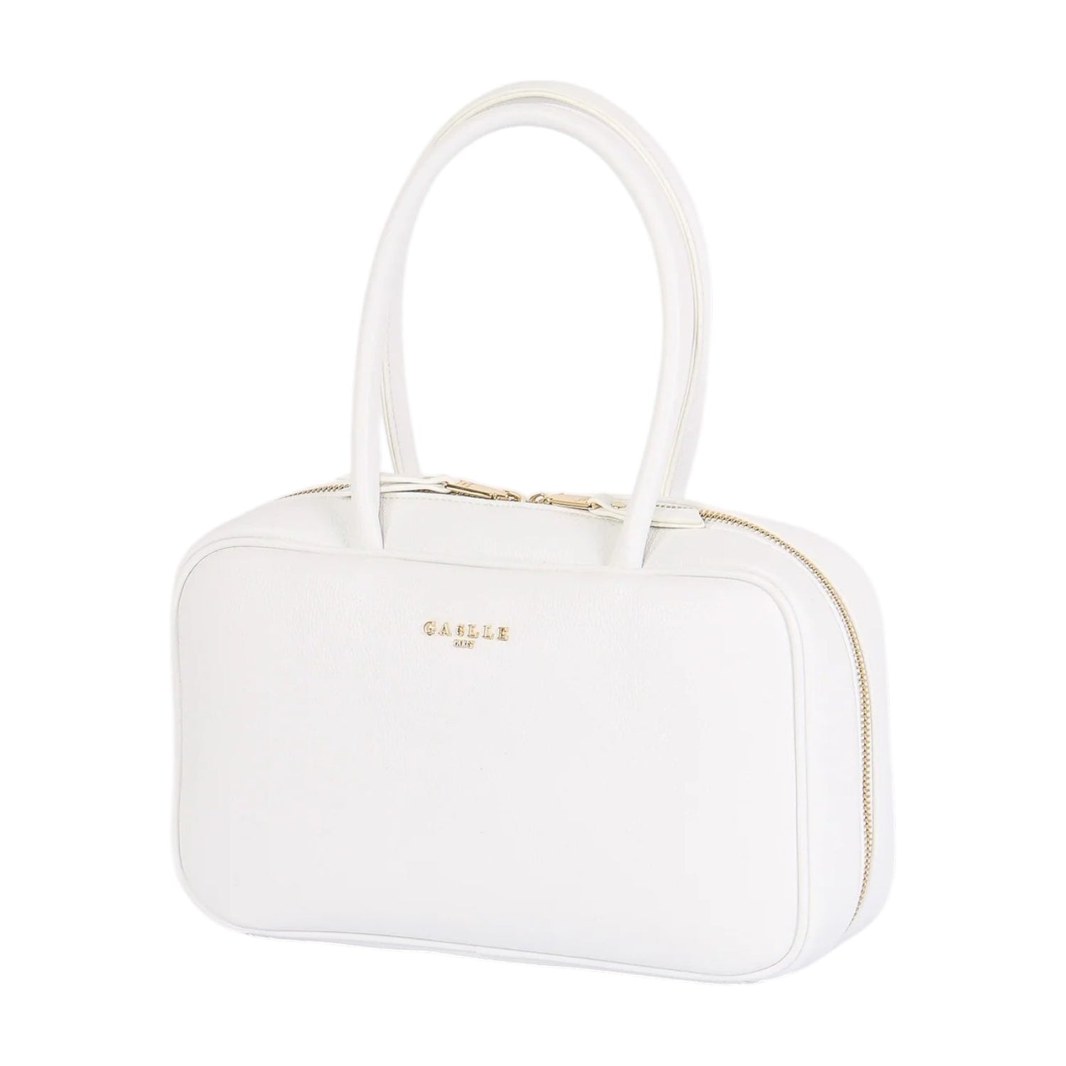 Gaelle Borsa a Mano Donna in Ecopelle Bianca con Manici Alti