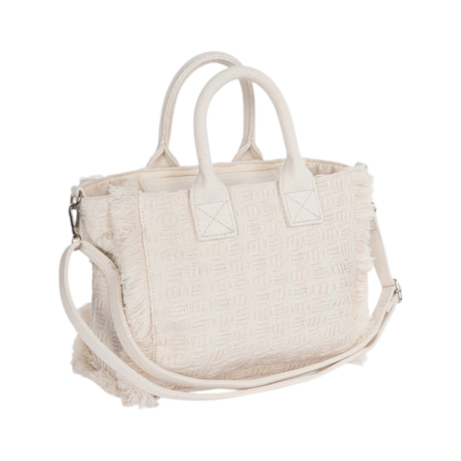Gaelle Borsa a Mano Grande Donna in Tessuto Beige