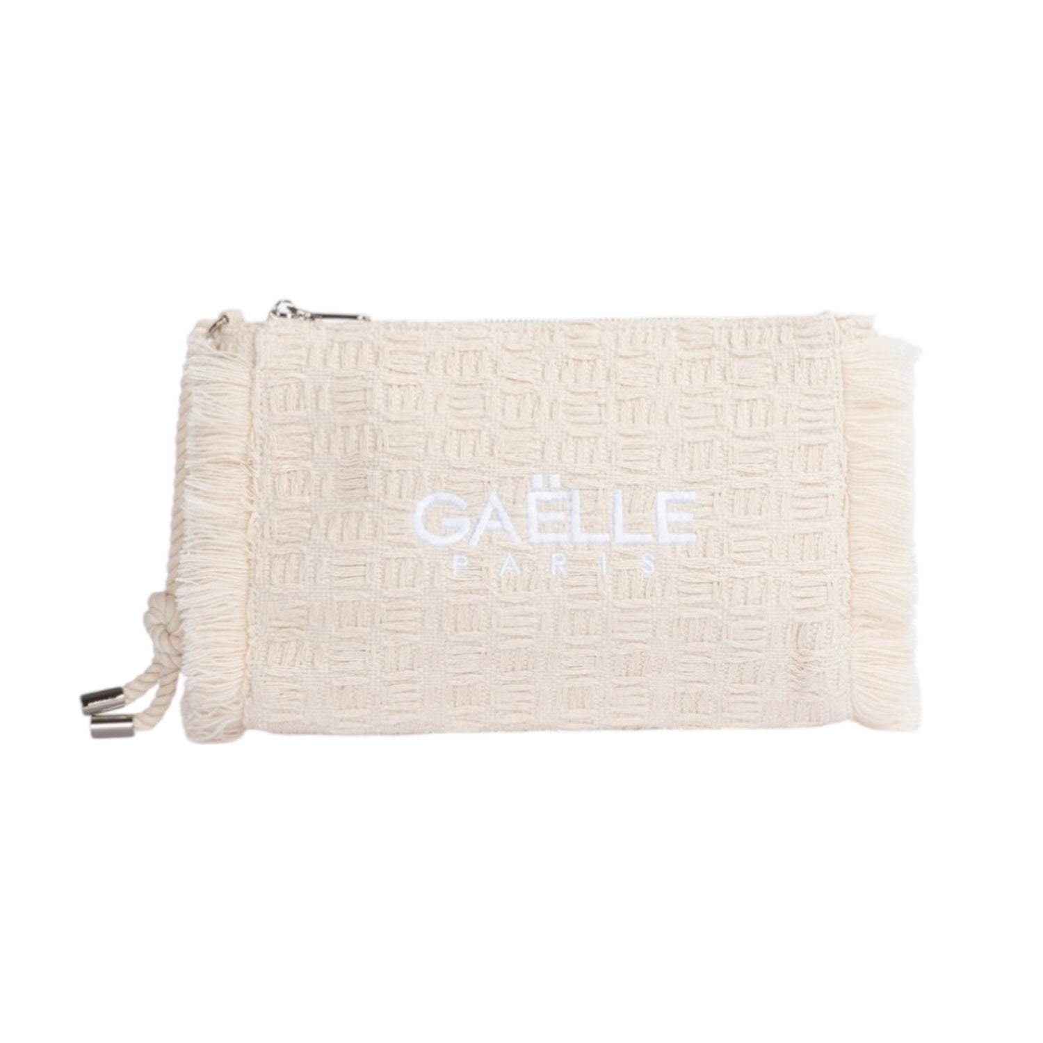 Gaelle Pochette Donna in Tessuto Beige