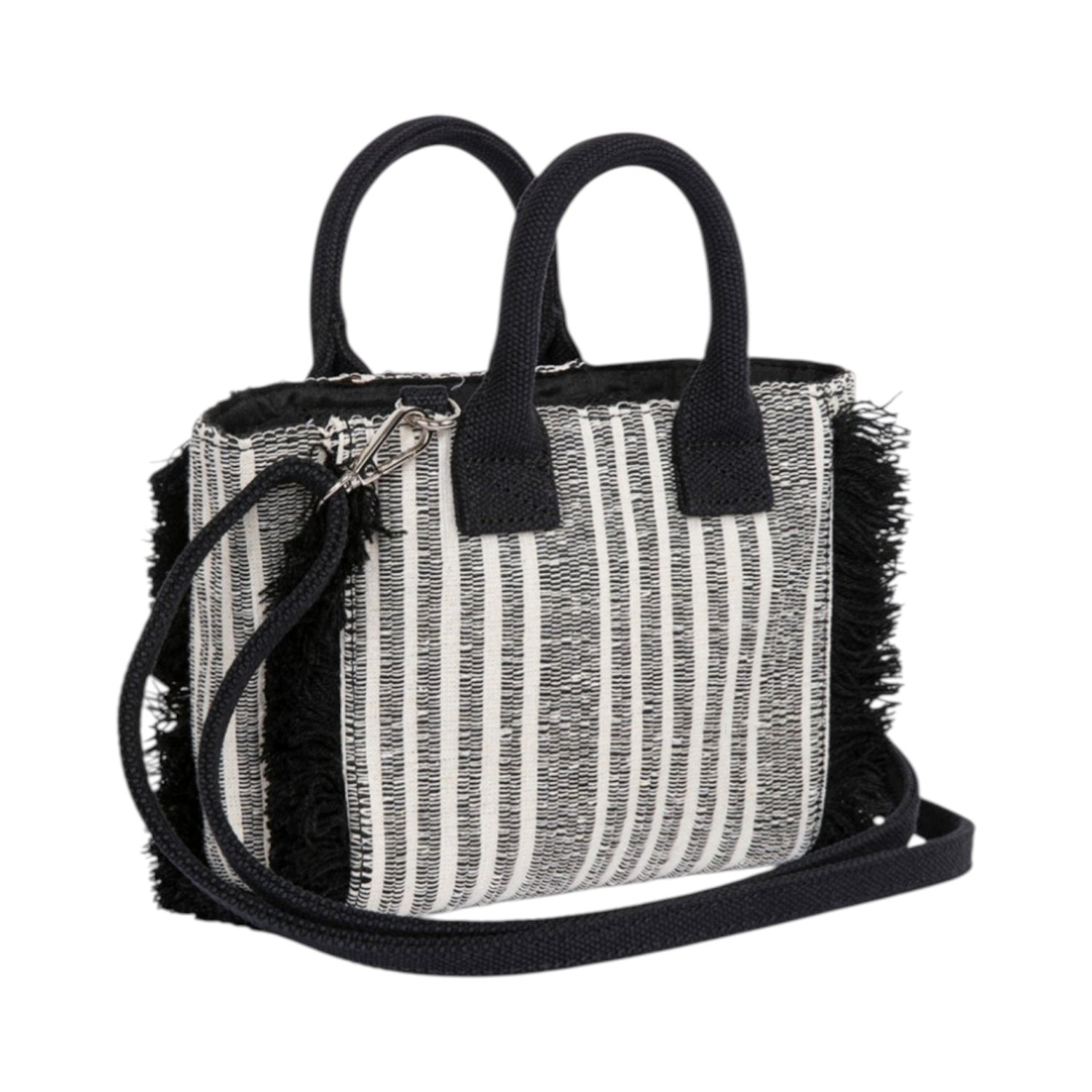 Gaelle Borsa a Mano Donna in Tessuto Nero con Tracolla