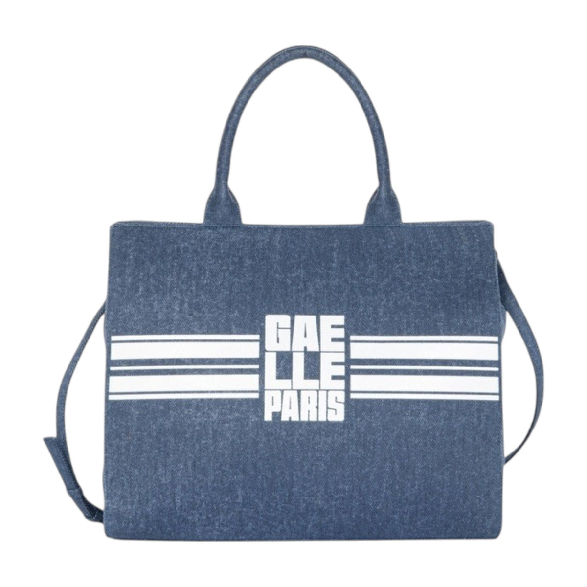 Gaelle Borsa a Mano Donna in Tessuto Blu con Tracolla