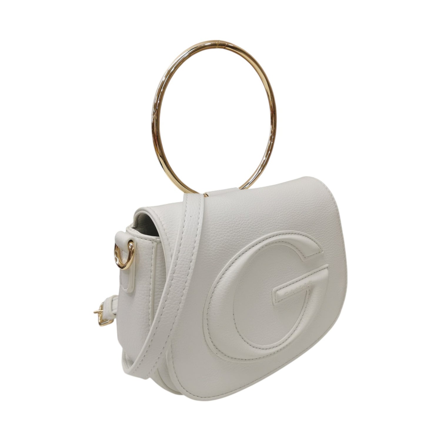 Gaelle Mini Pochette Maxi G Donna Bianca