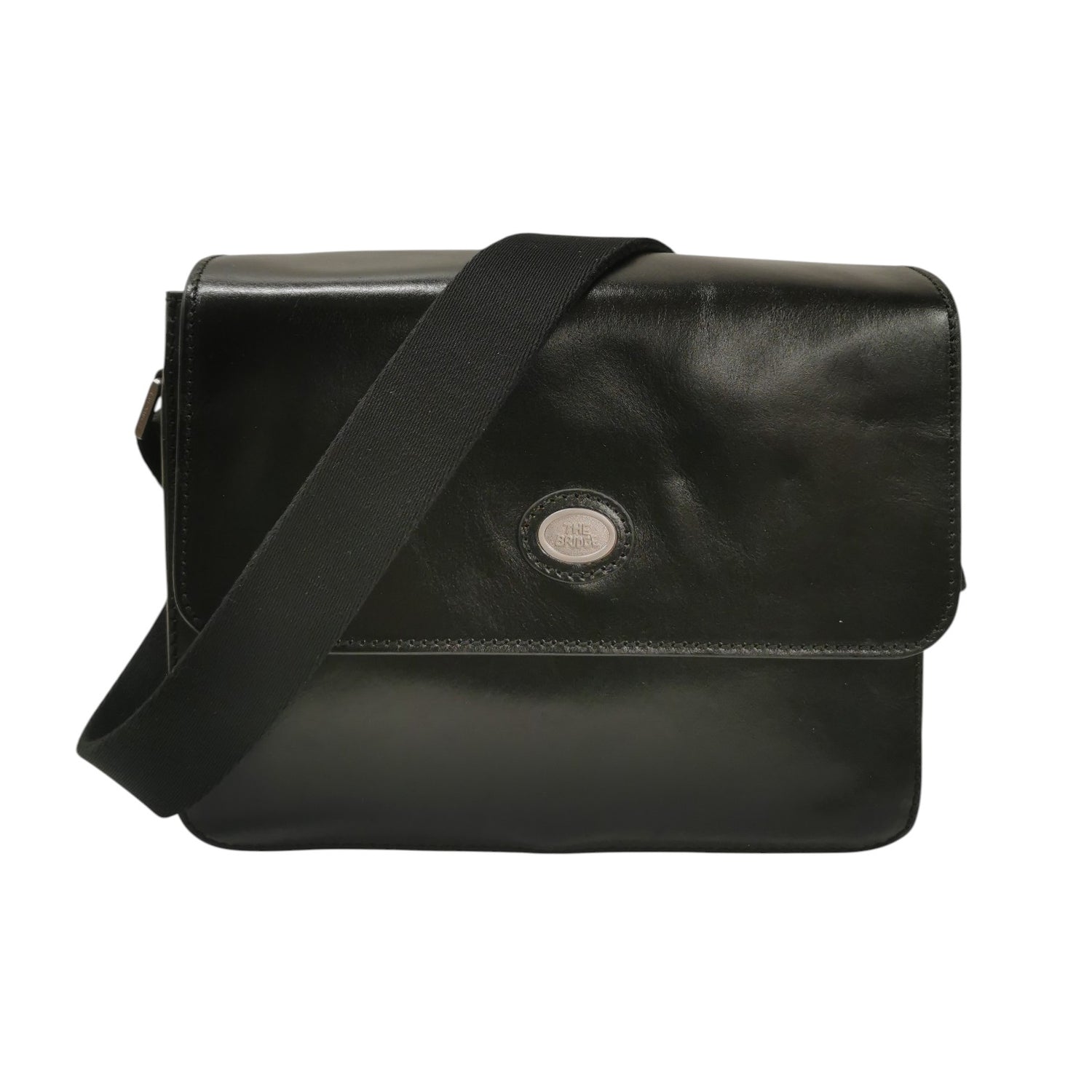 The Bridge Messenger Uomo in Pelle Nera con Tracolla