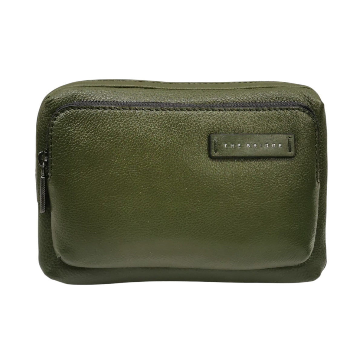 The Bridge Pochette Uomo Linea Ludovico in Pelle Maggiorana con Doppia Zip