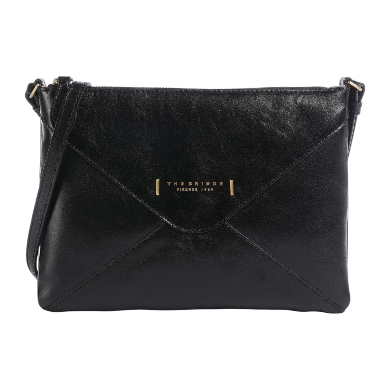 The Bridge Borsa a Tracolla Donna Linea Frida in Pelle Nera
