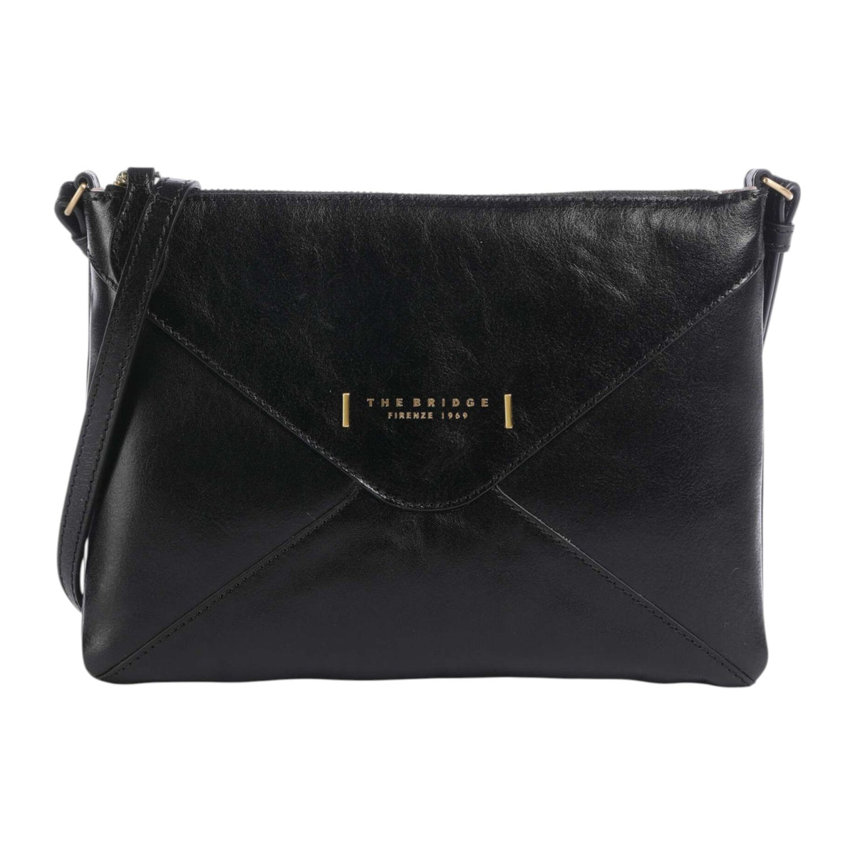 The Bridge Borsa a Tracolla Donna Linea Frida in Pelle Nera
