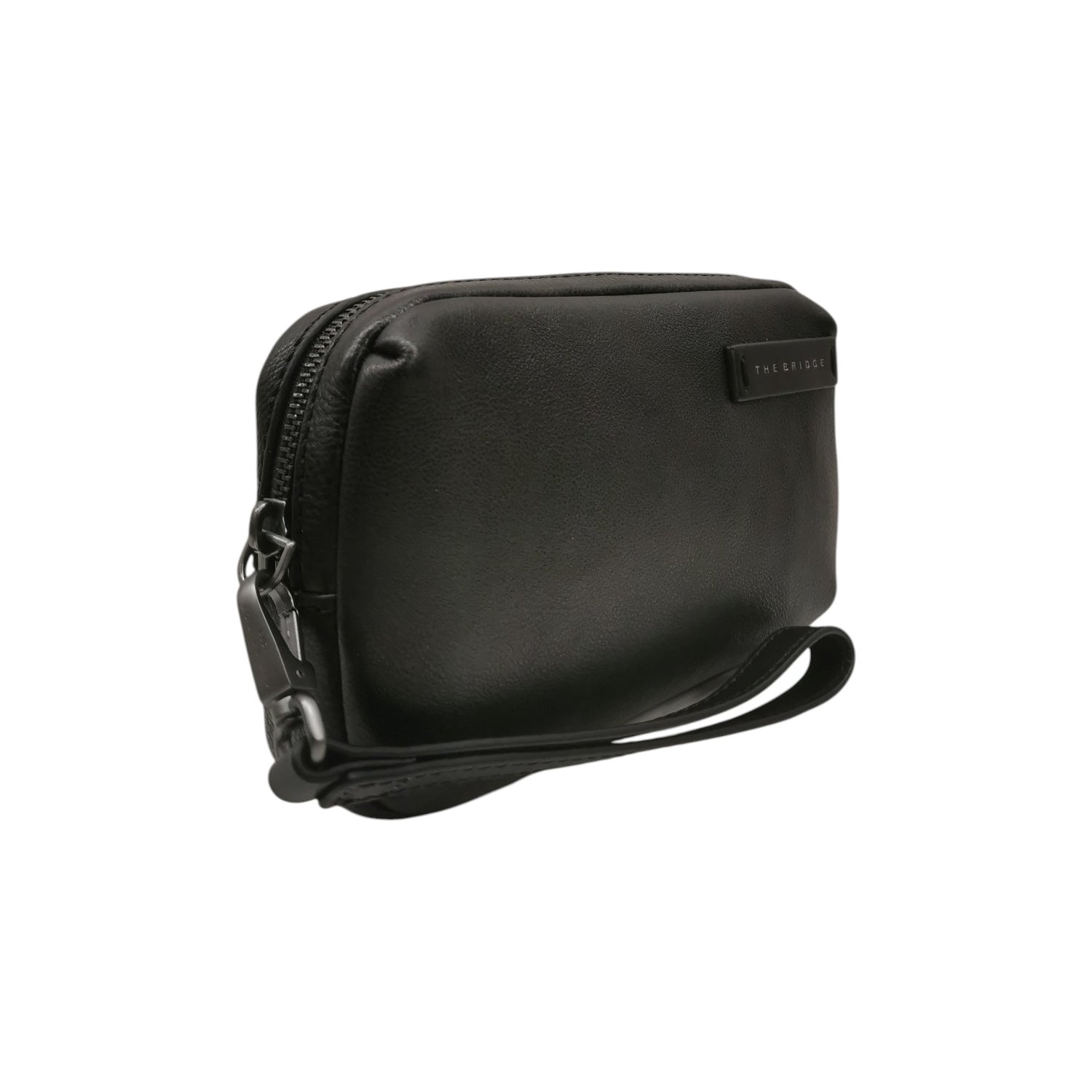 The Bridge Pochette Uomo Linea Ludovico in Pelle Nera con Polsino