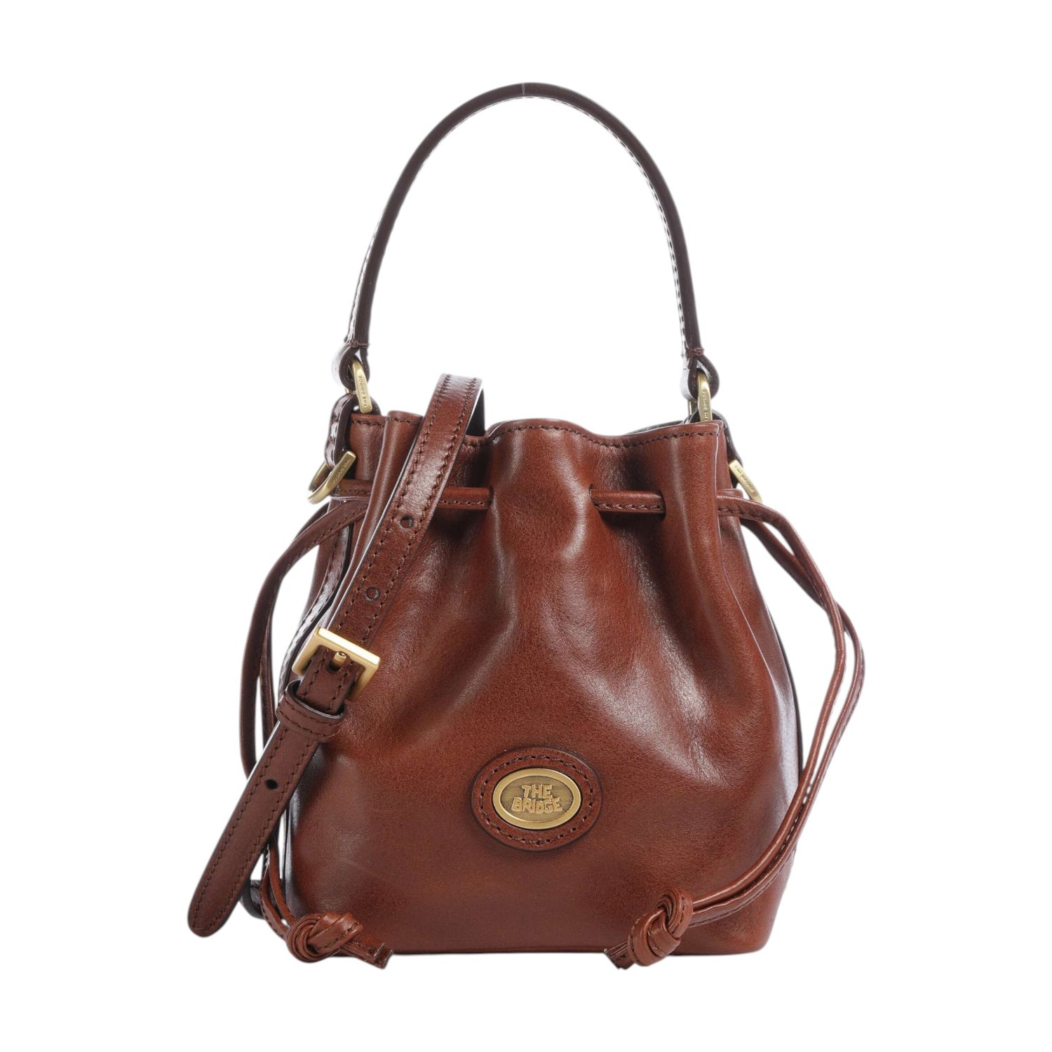 The Bridge Secchiello Piccolo Donna Linea Story in Pelle Cuoio