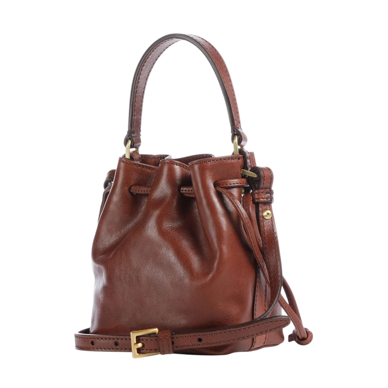The Bridge Secchiello Piccolo Donna Linea Story in Pelle Cuoio