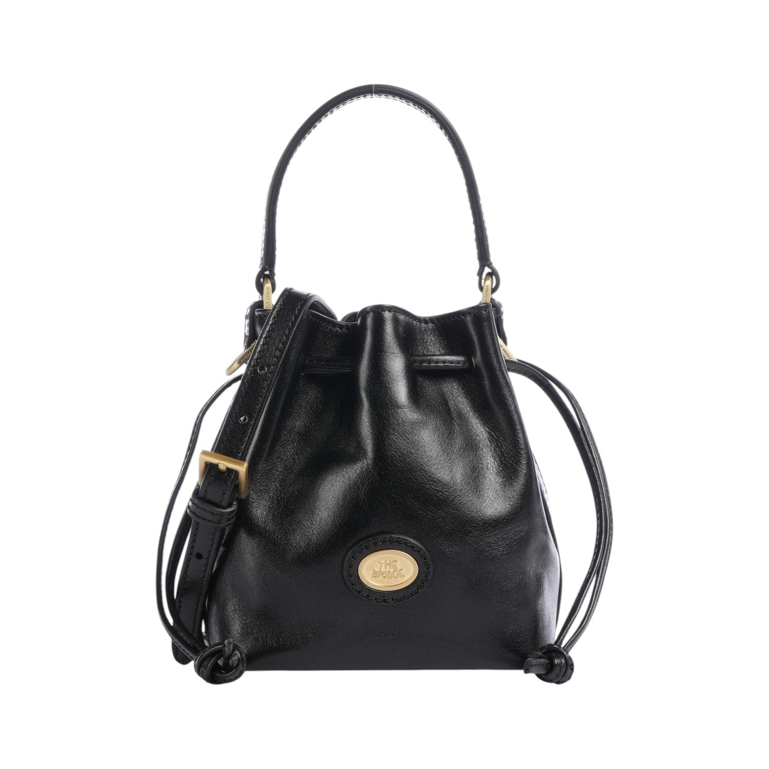 The Bridge Secchiello Piccolo Donna Linea Story in Pelle Nera