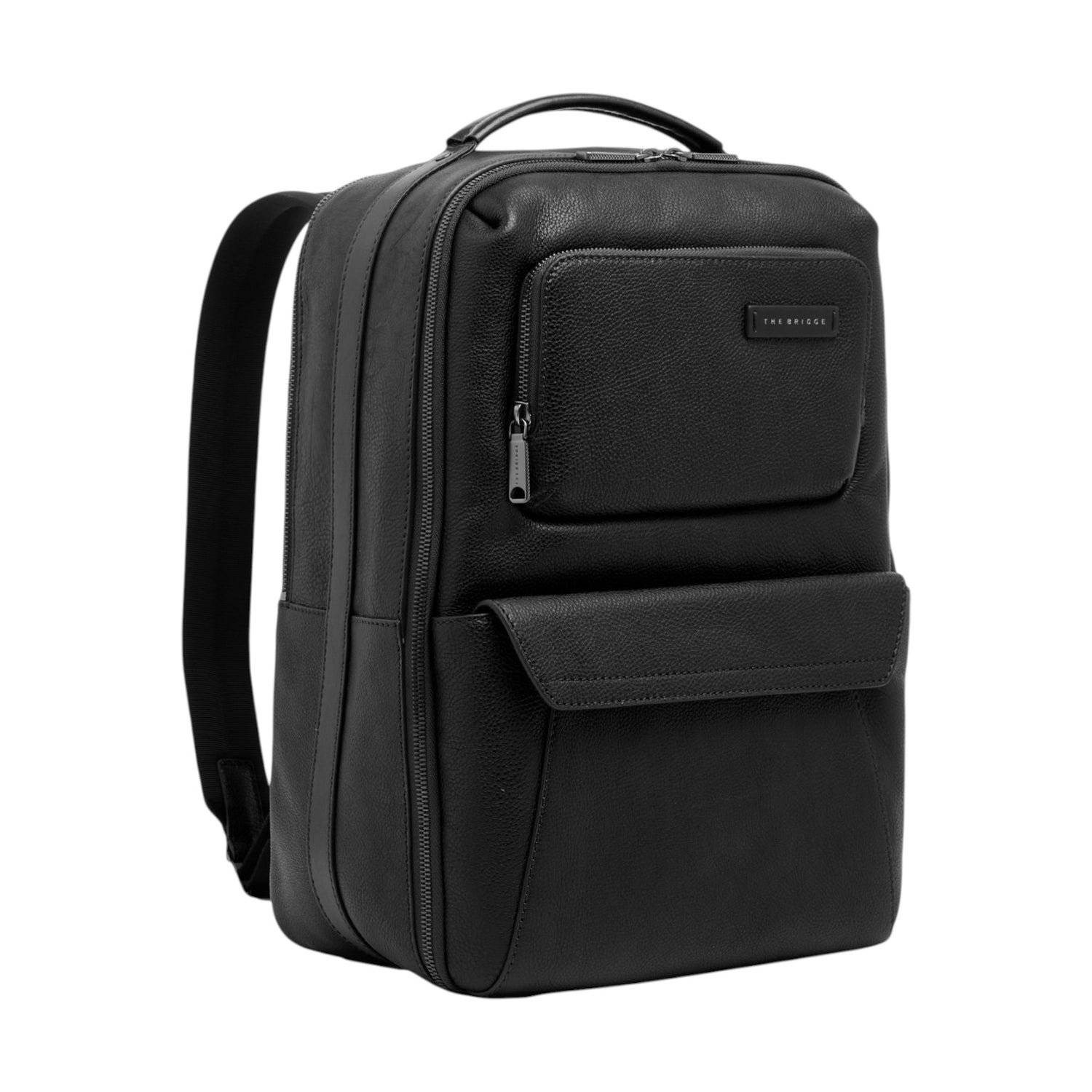 The Bridge Zaino da Viaggio Uomo Linea Ludovico 14″ in Pelle Nera
