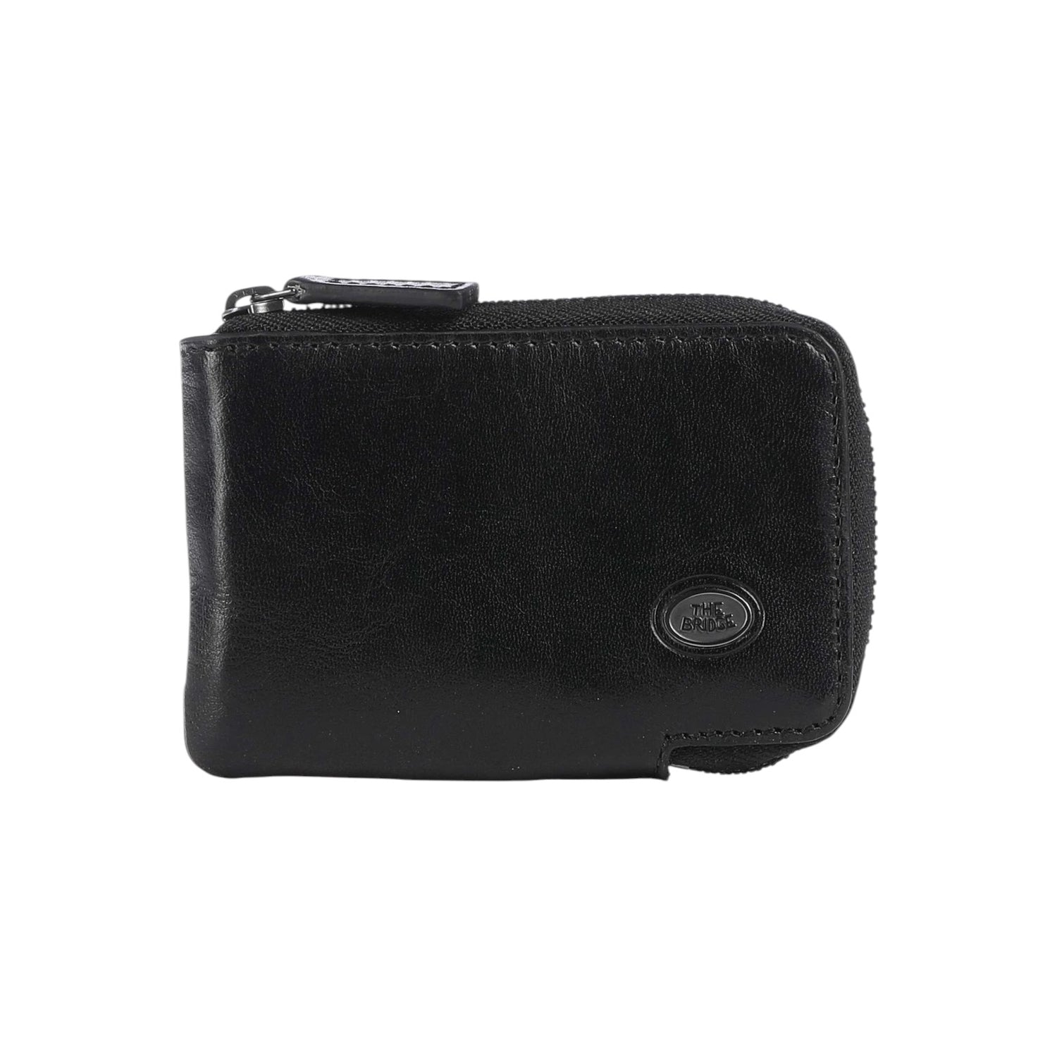 The Bridge Portacarte Unisex Linea Story in Pelle Nera