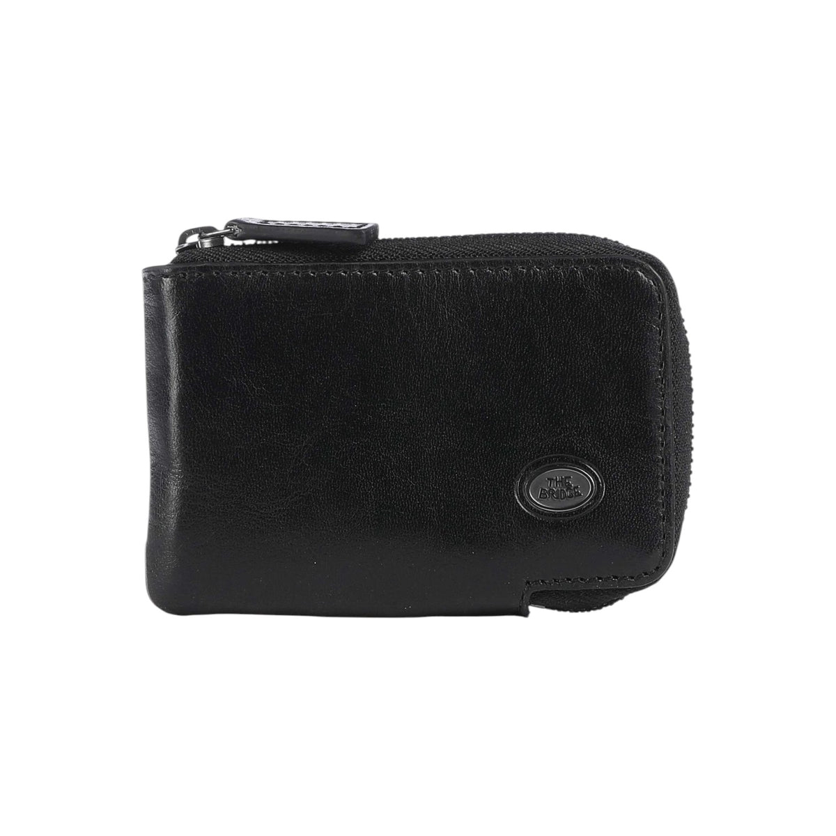 The Bridge Portacarte Unisex Linea Story in Pelle Nera