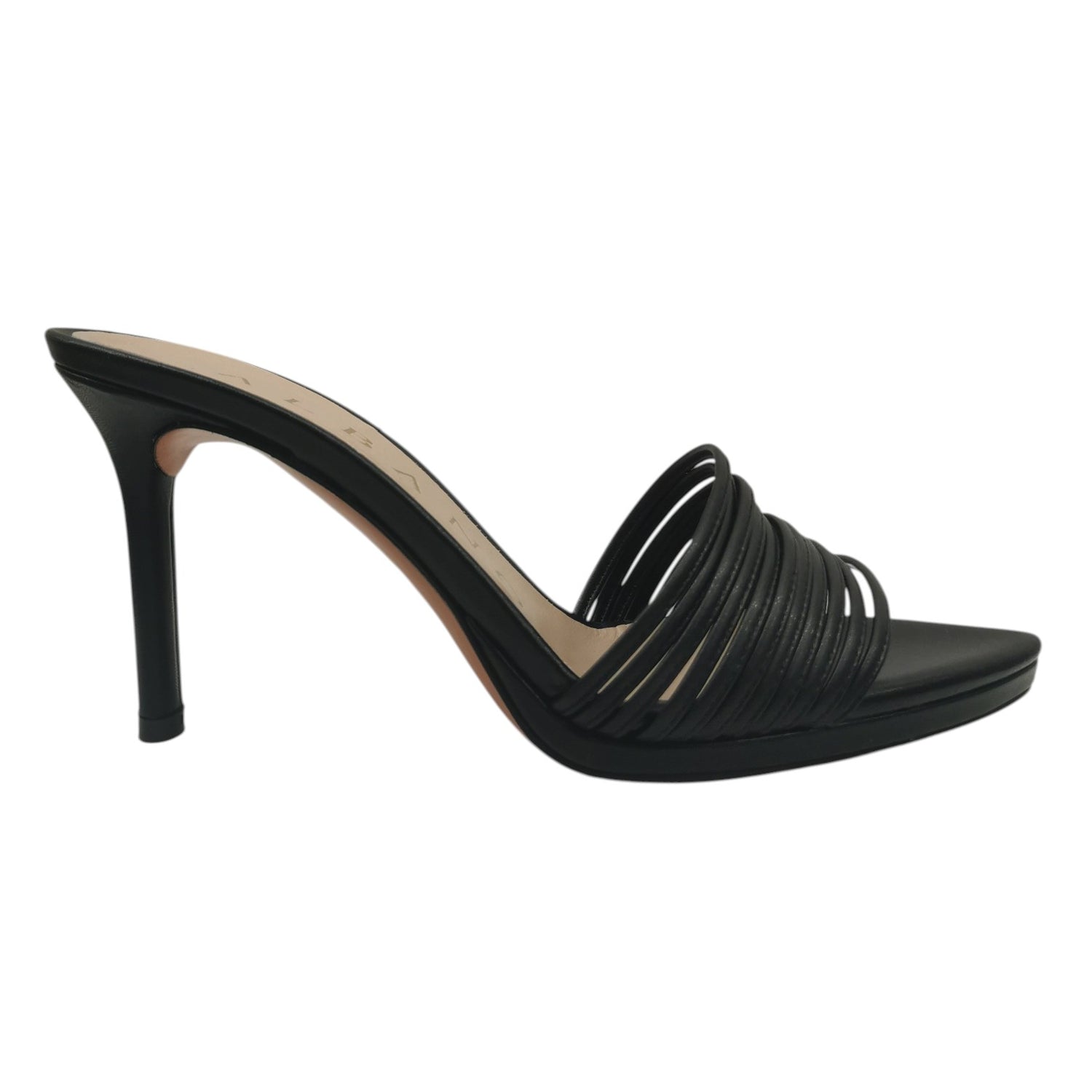 Albano Scalzato Donna in Ecopelle Nera con Tacco a Stiletto Alto 90mm