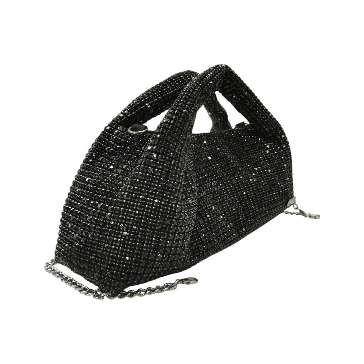Albano Pochette Donna con Strass Nera