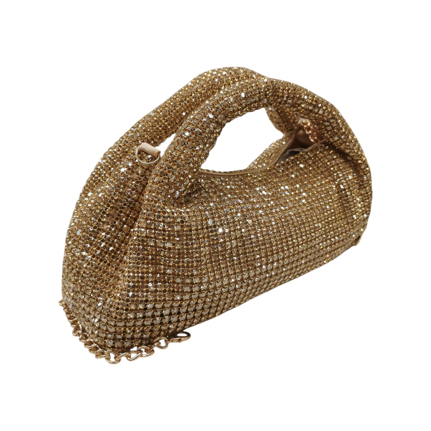 Albano Pochette Donna con Strass Oro